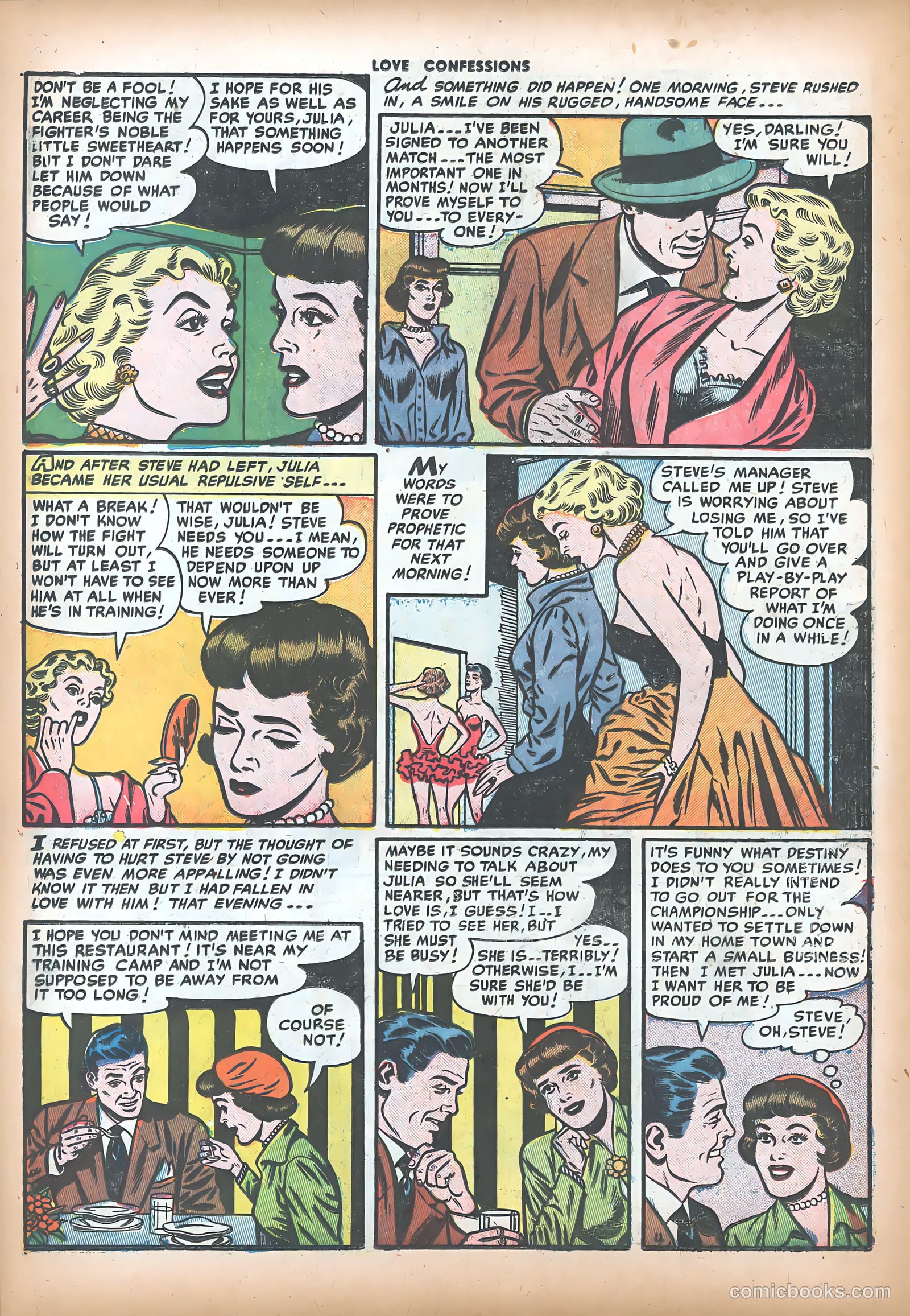 Love Confessions #16 (1952) — page 30 of 36