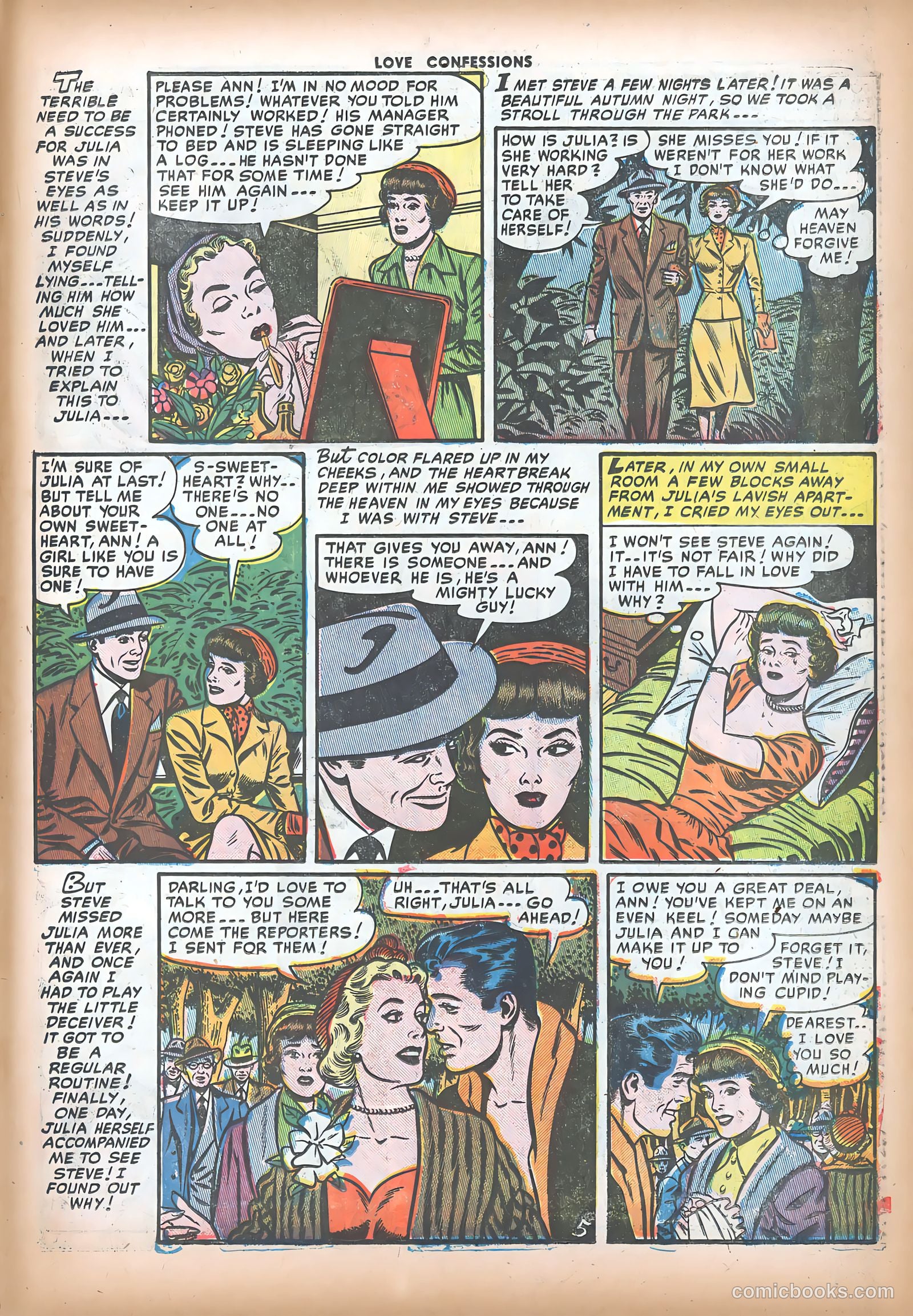 Love Confessions #16 (1952) — page 31 of 36