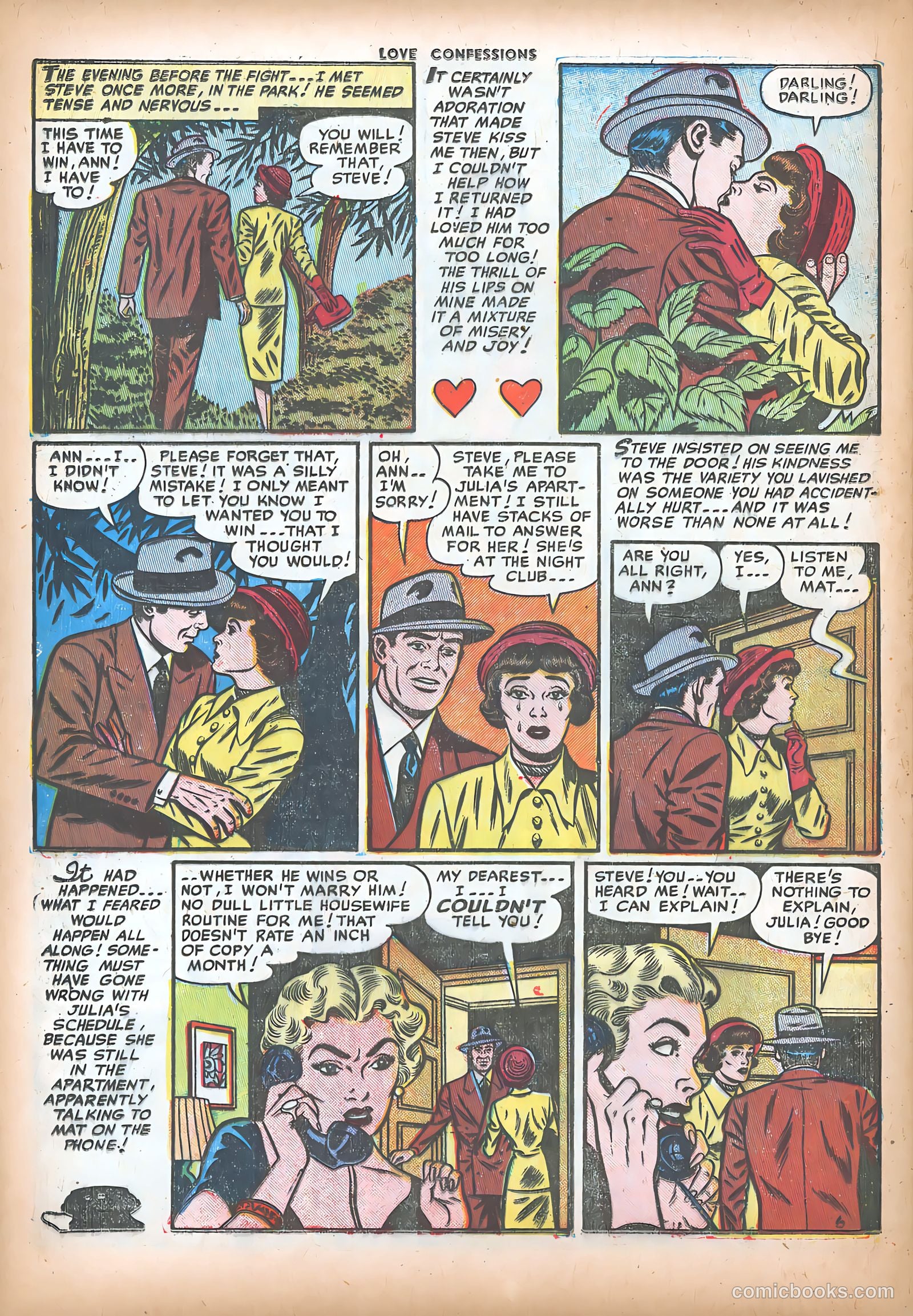Love Confessions #16 (1952) — page 32 of 36