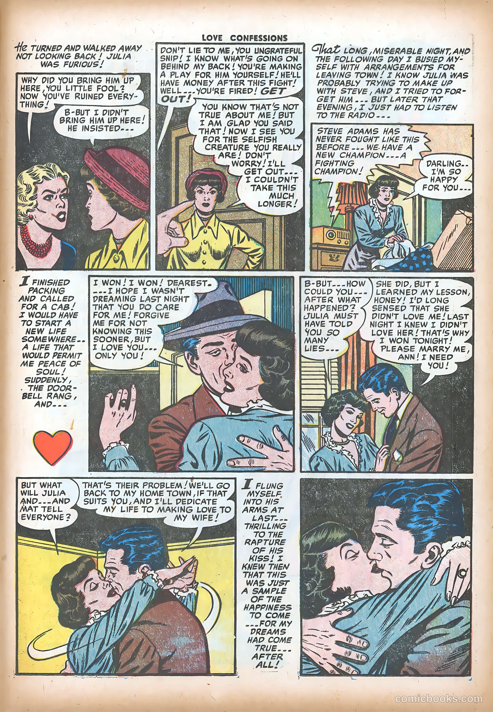 Love Confessions #16 (1952) — page 33 of 36