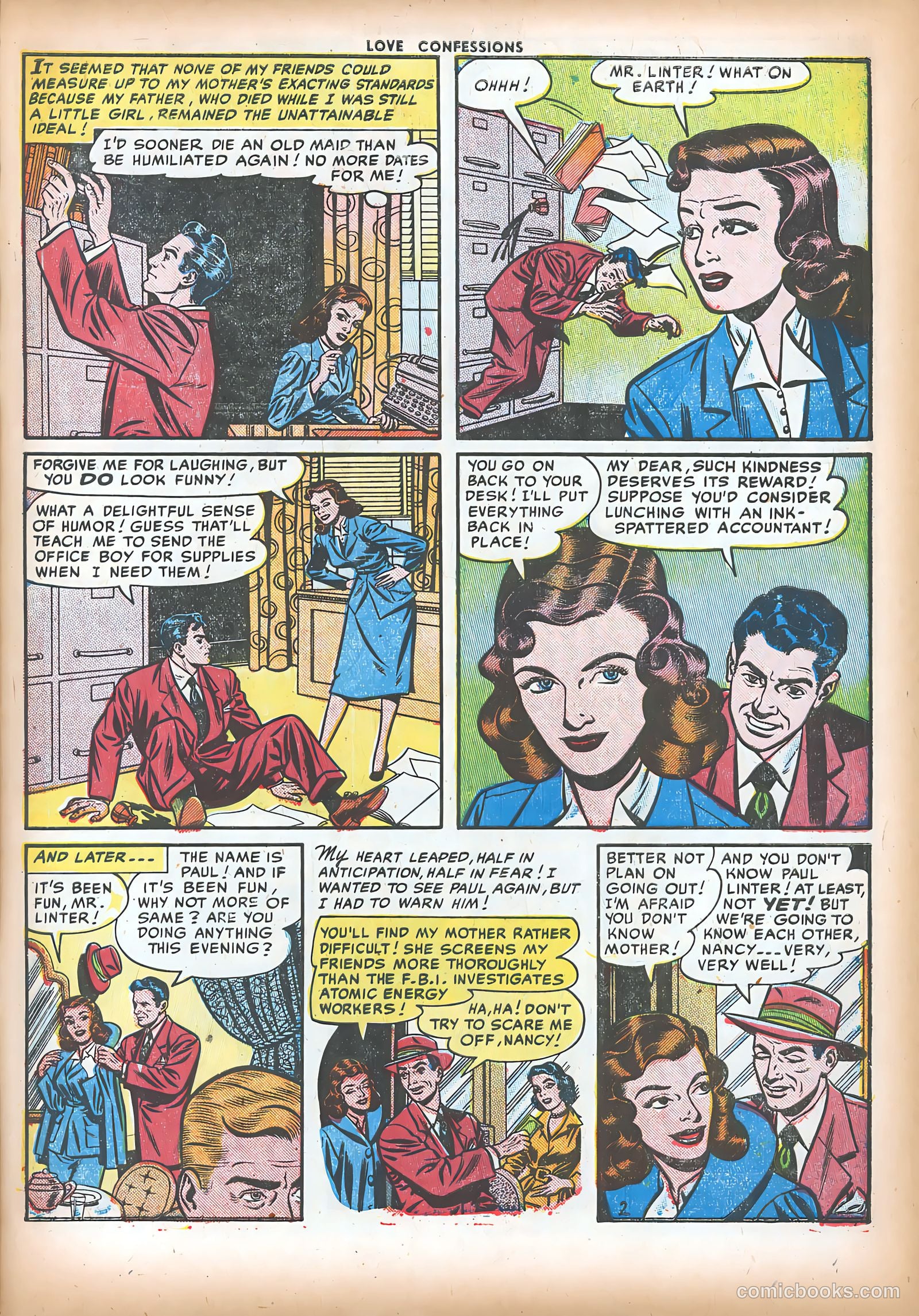 Love Confessions #17 (1952) — page 13 of 36