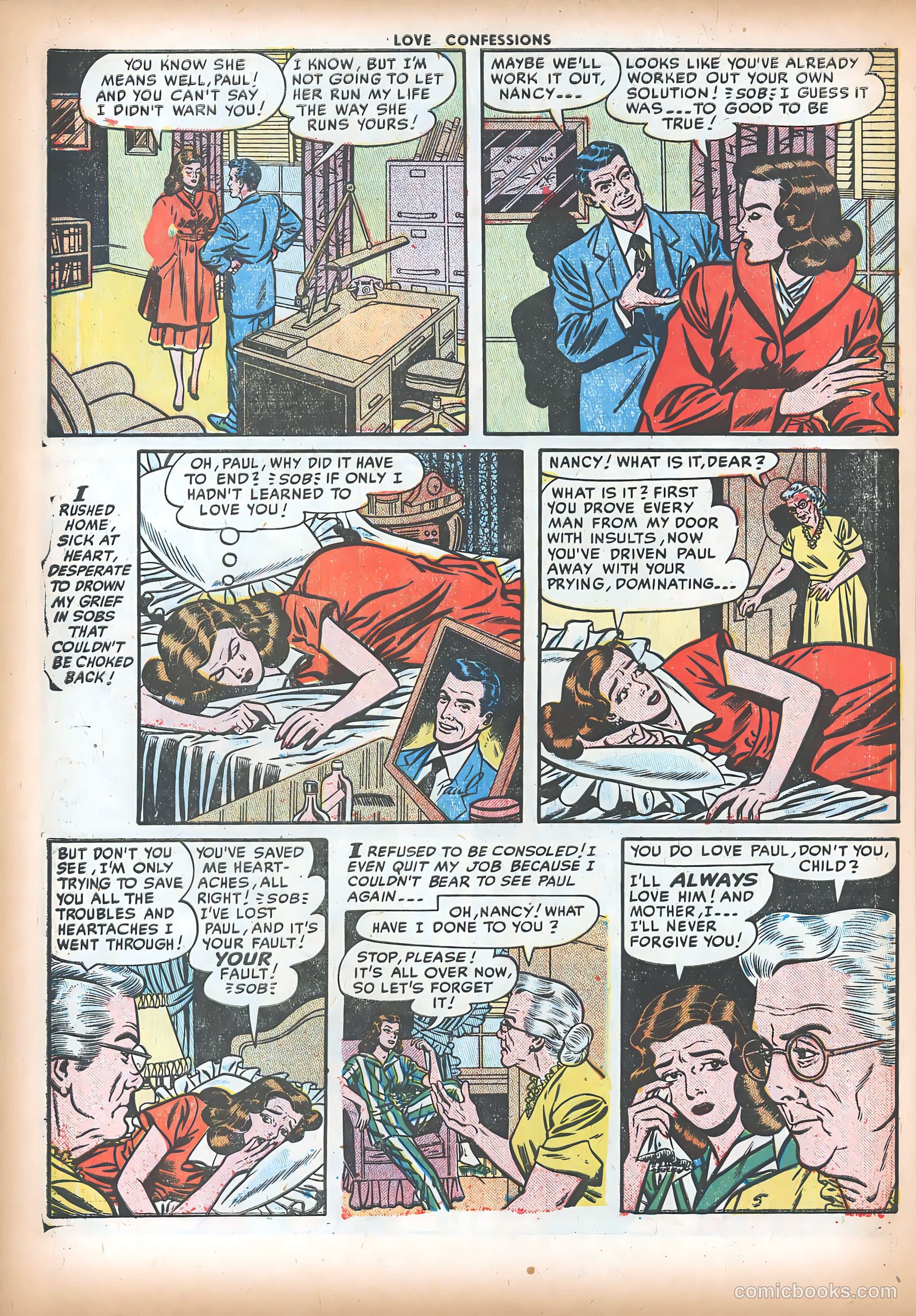 Love Confessions #17 (1952) — page 16 of 36