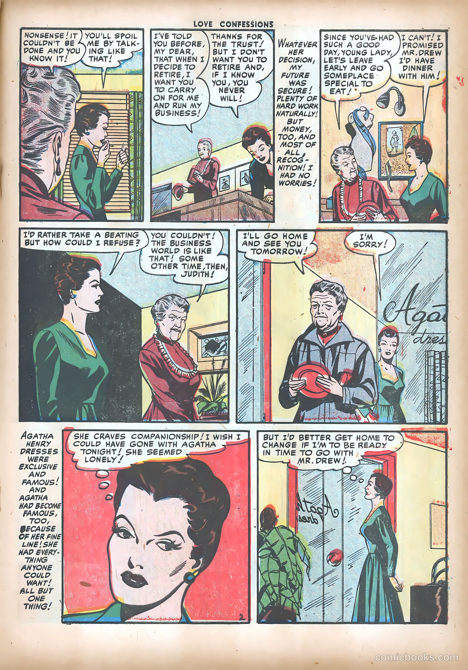 Love Confessions #17 (1952) — page 19 of 36