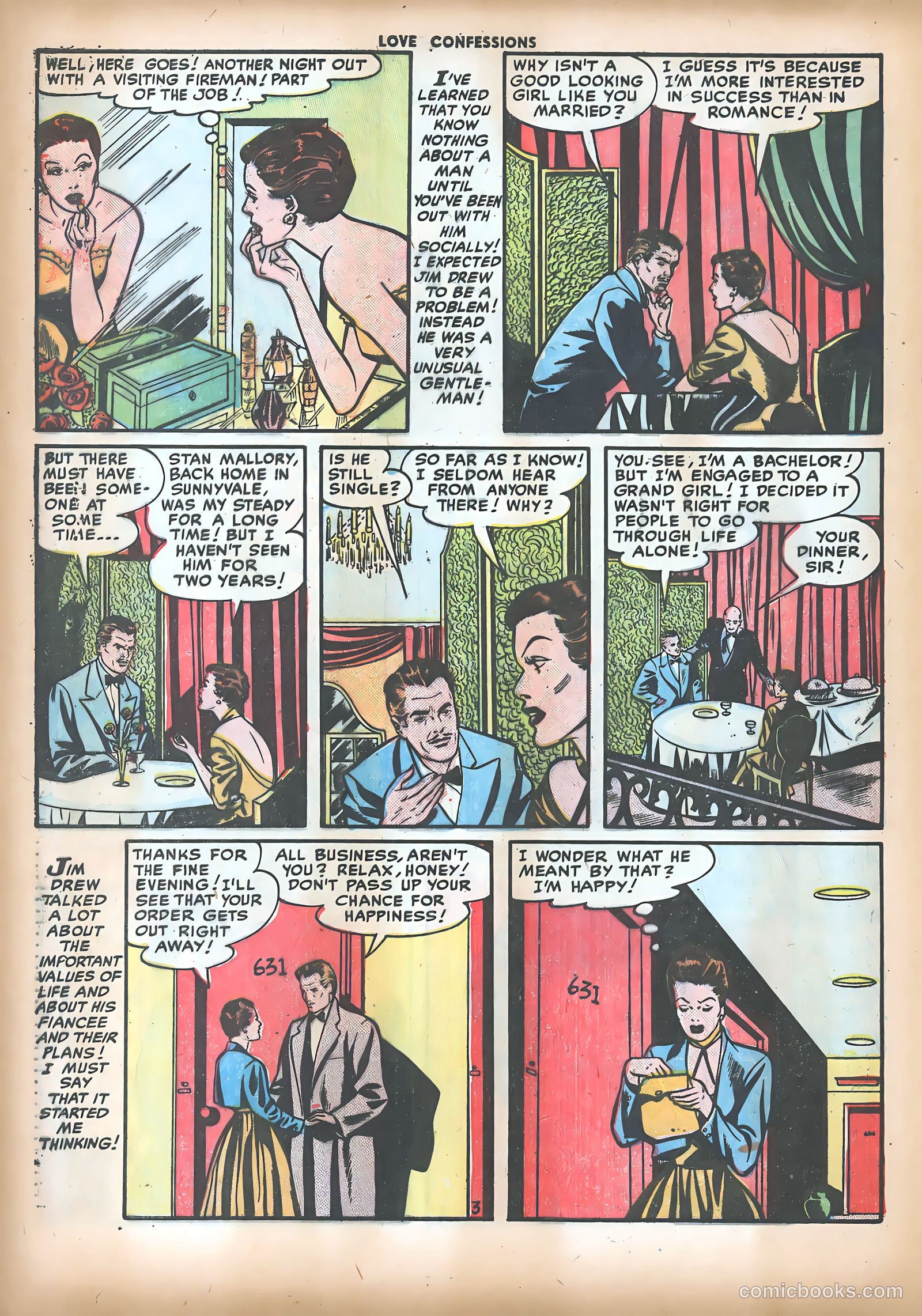 Love Confessions #17 (1952) — page 20 of 36