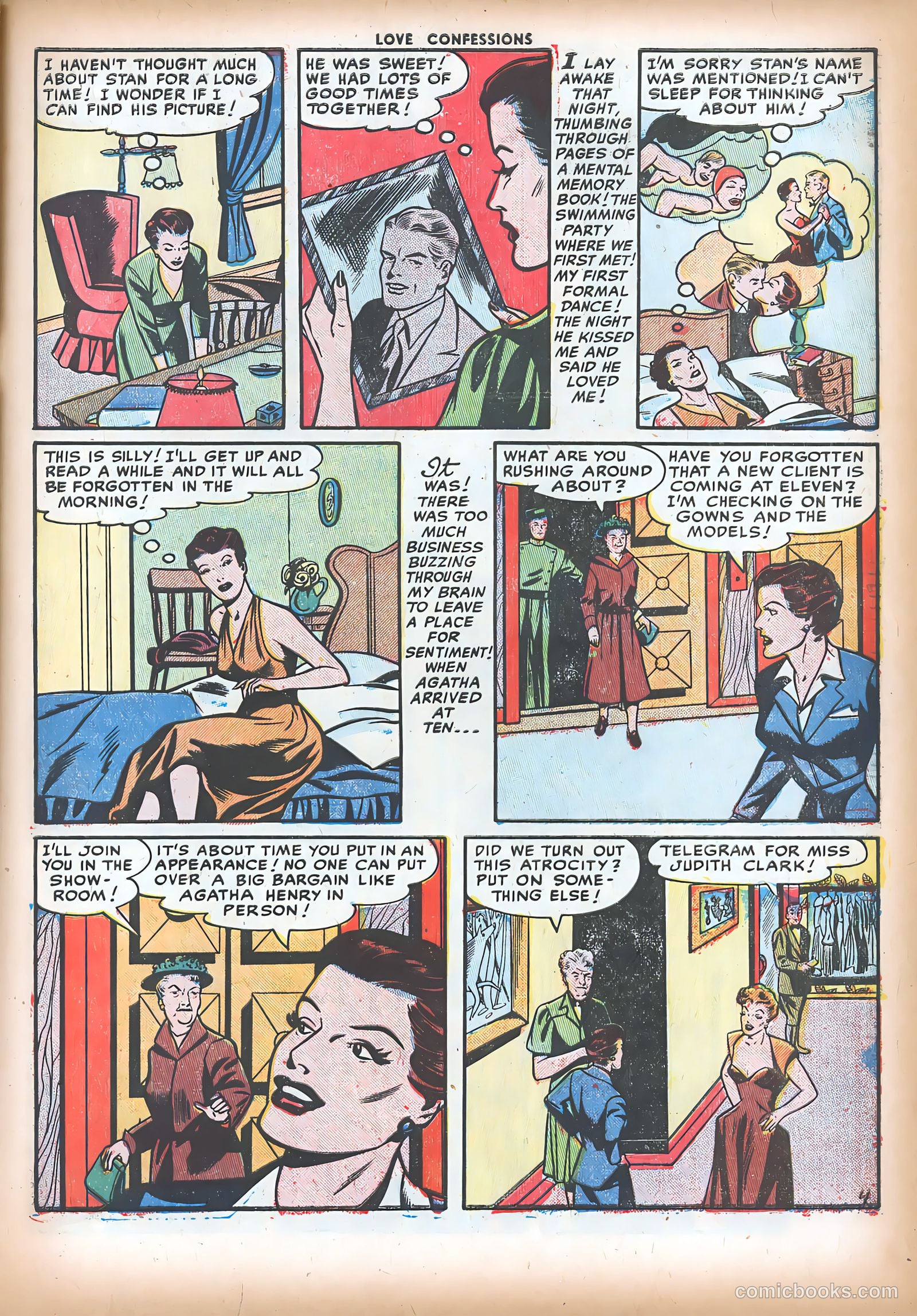 Love Confessions #17 (1952) — page 21 of 36