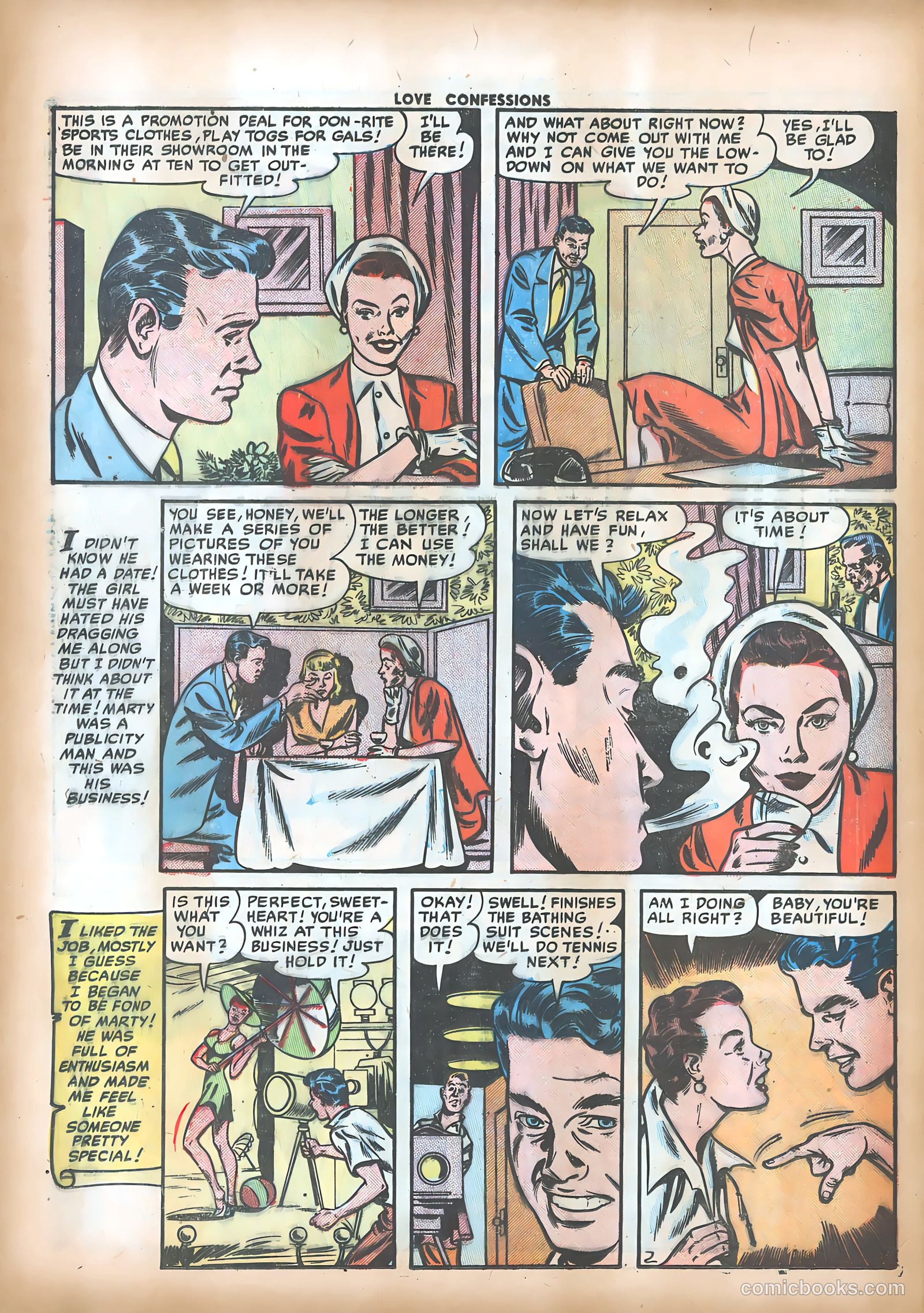 Love Confessions #17 (1952) — page 28 of 36