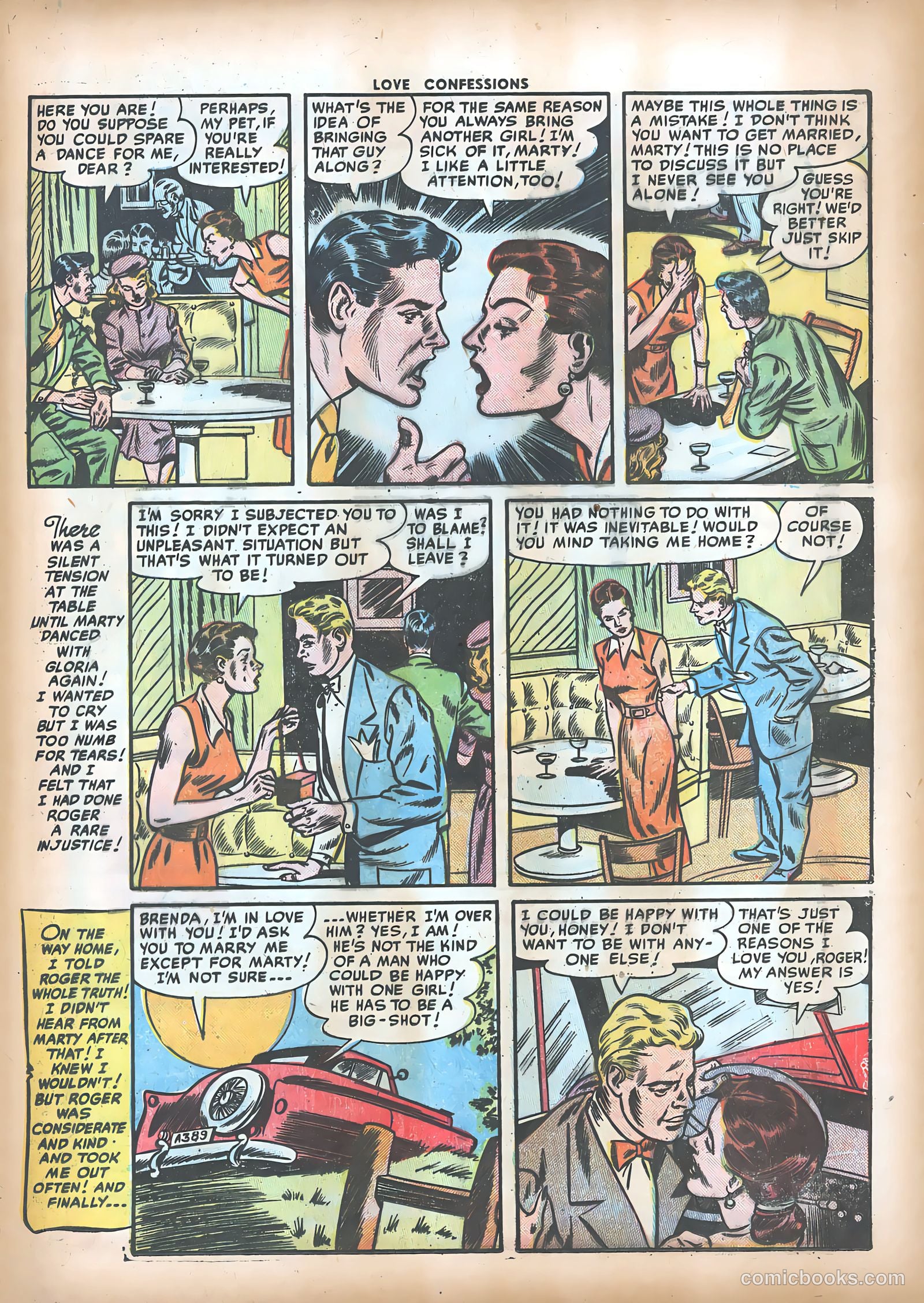 Love Confessions #17 (1952) — page 33 of 36