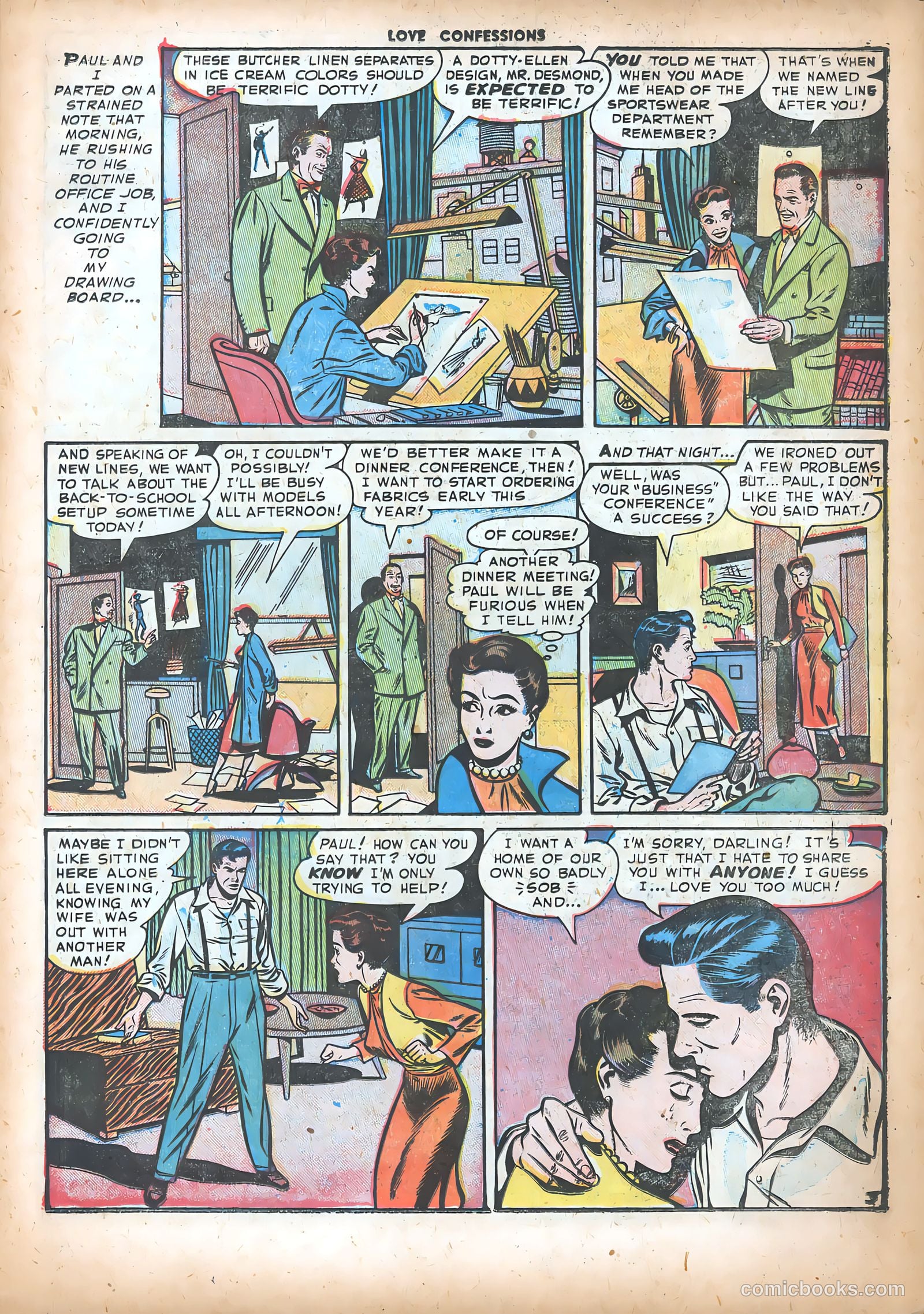 Love Confessions #18 (1952) — page 5 of 36