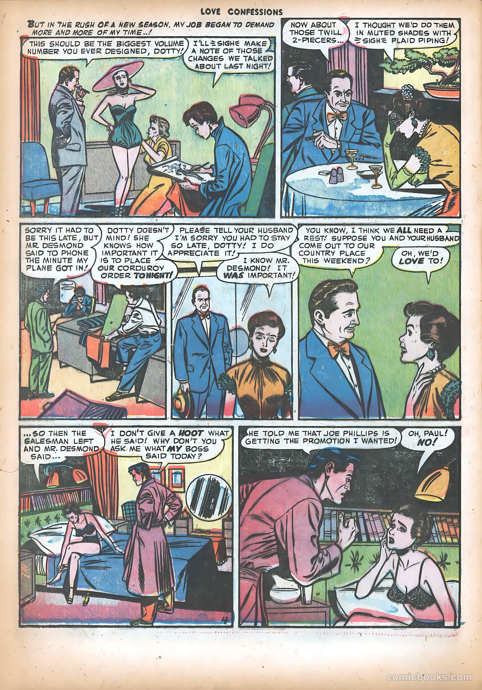 Love Confessions #18 (1952) — page 6 of 36