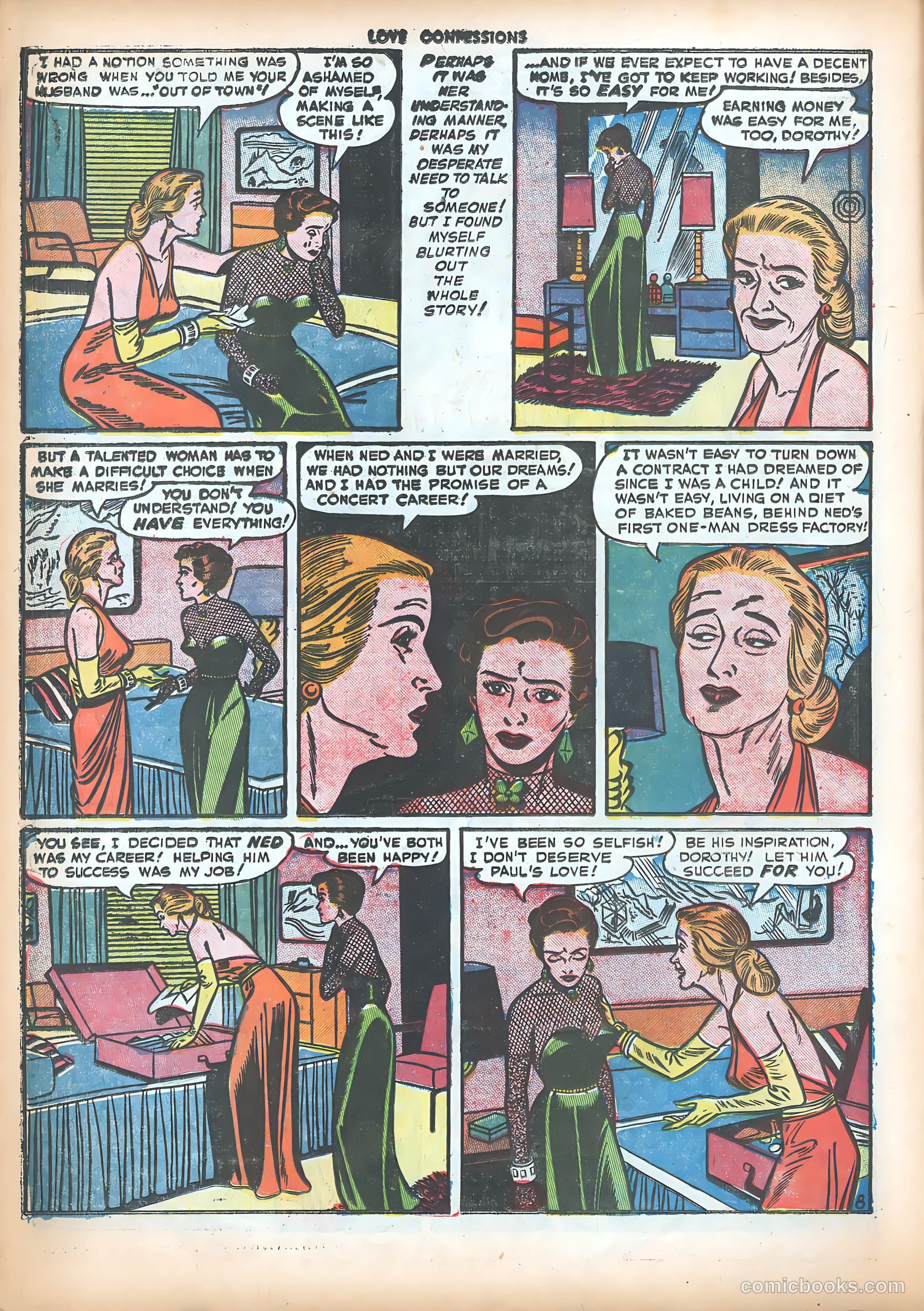 Love Confessions #18 (1952) — page 10 of 36