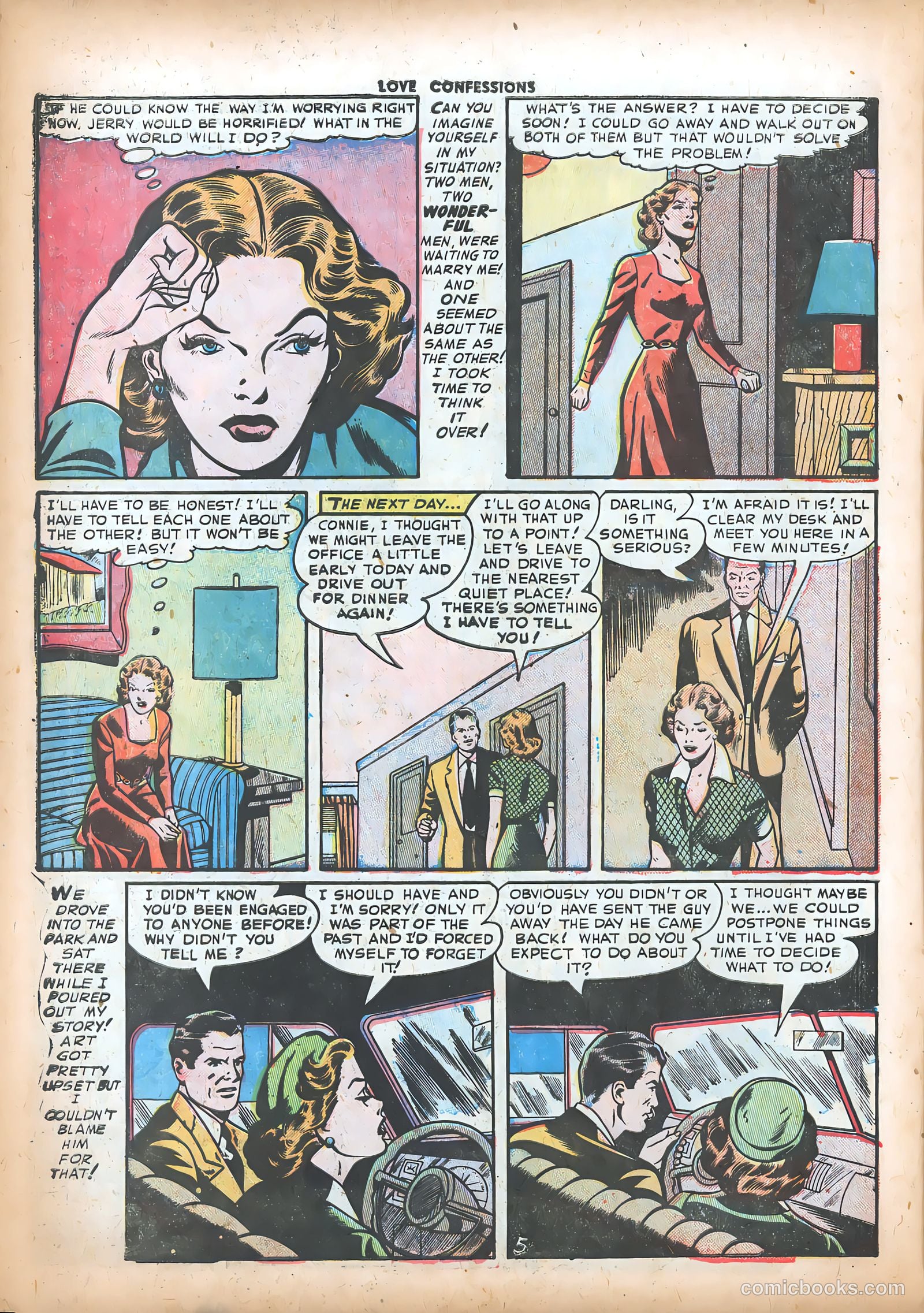 Love Confessions #18 (1952) — page 16 of 36