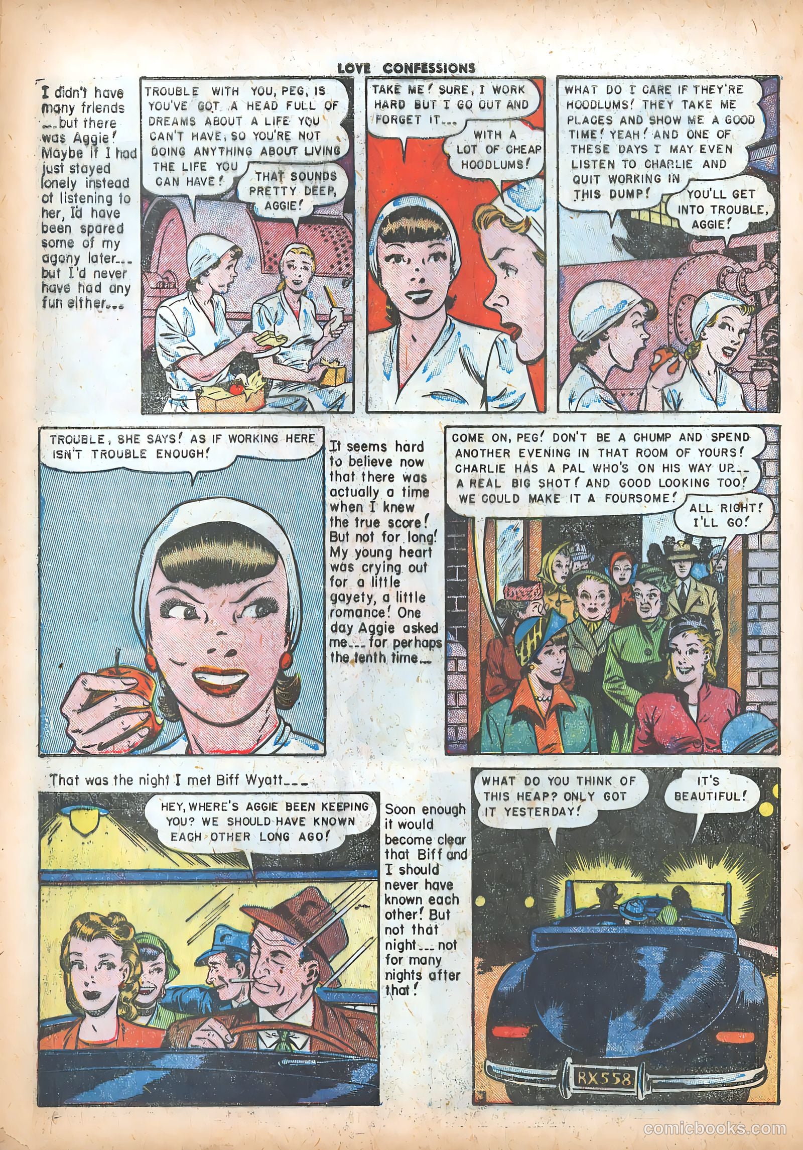 Love Confessions #18 (1952) — page 20 of 36
