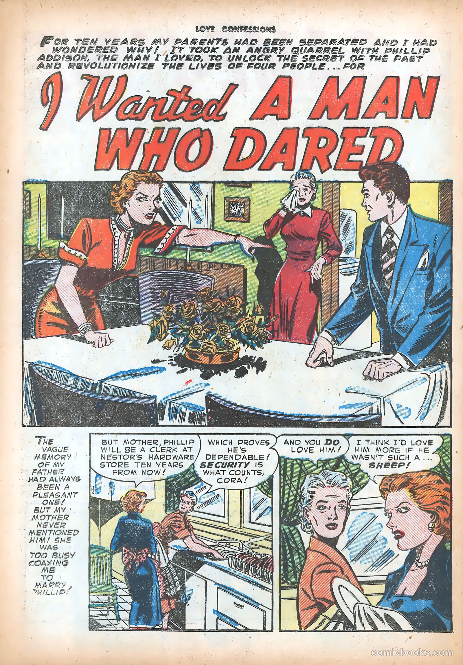 Love Confessions #18 (1952) — page 28 of 36