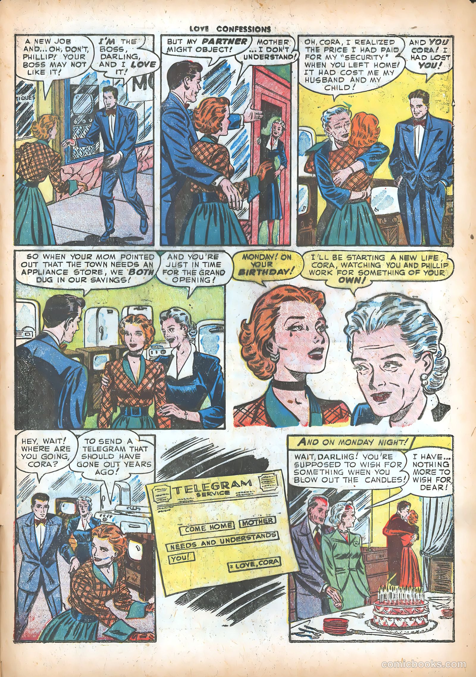 Love Confessions #18 (1952) — page 33 of 36