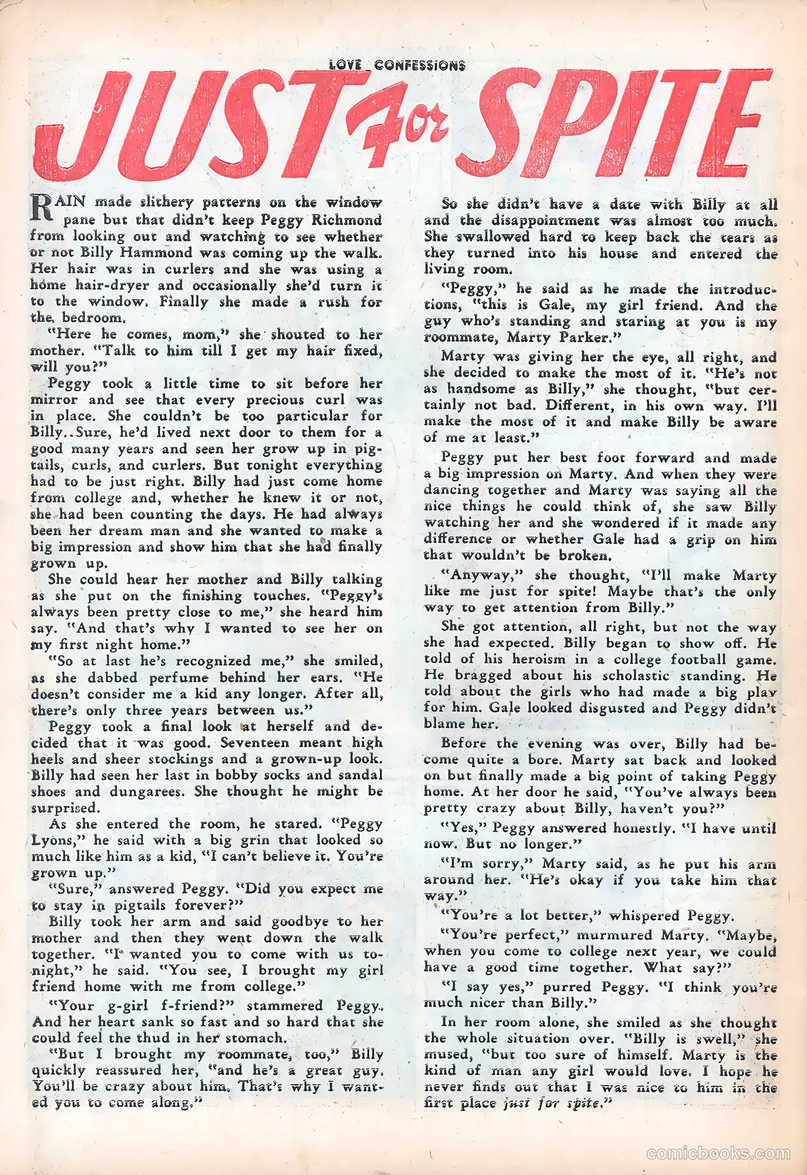 Love Confessions #19 (1952) — page 27 of 37