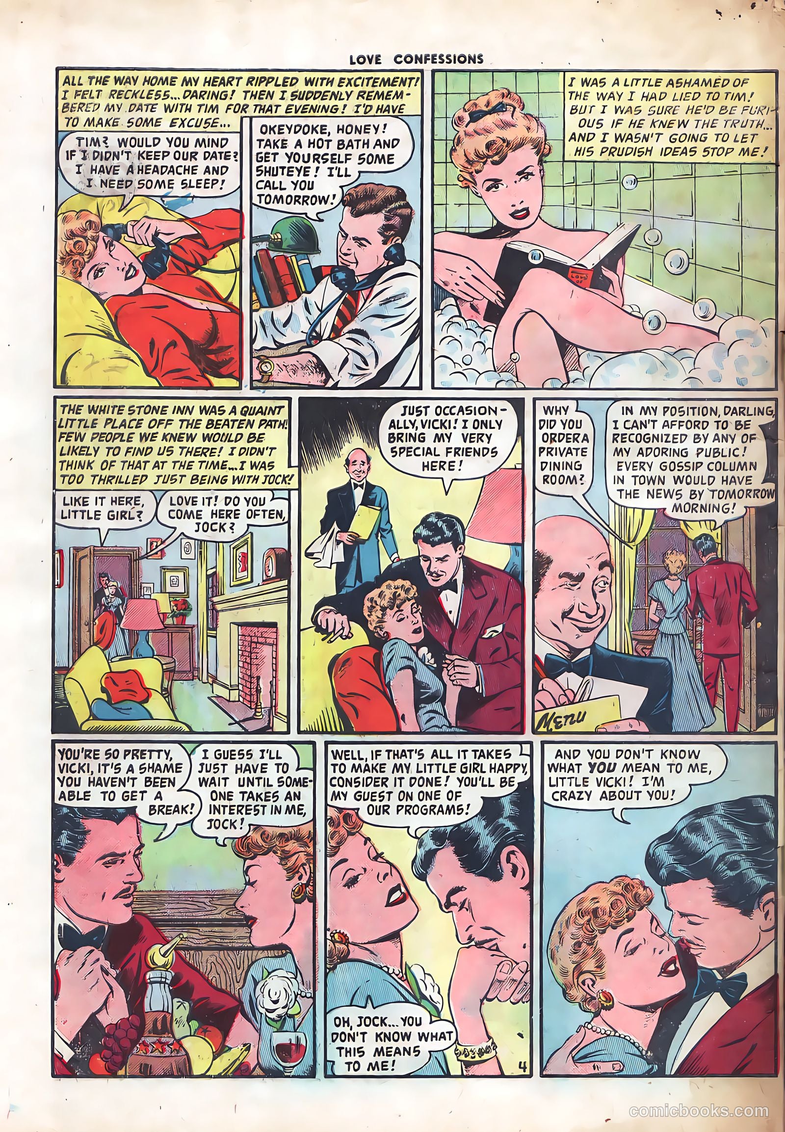 Love Confessions #2 (1949) — page 30 of 36