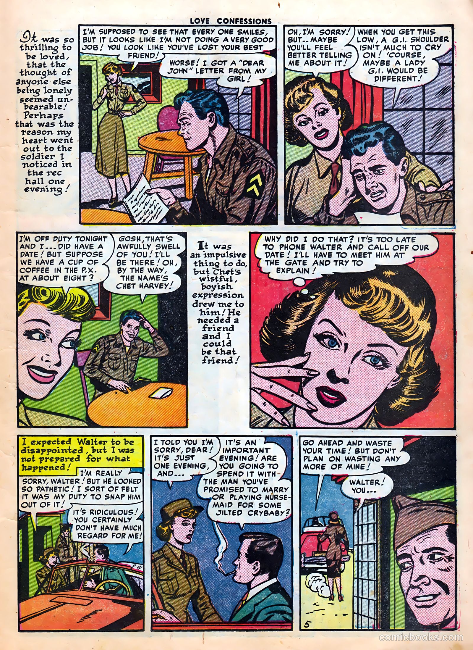 Love Confessions #20 (1952) — page 8 of 37