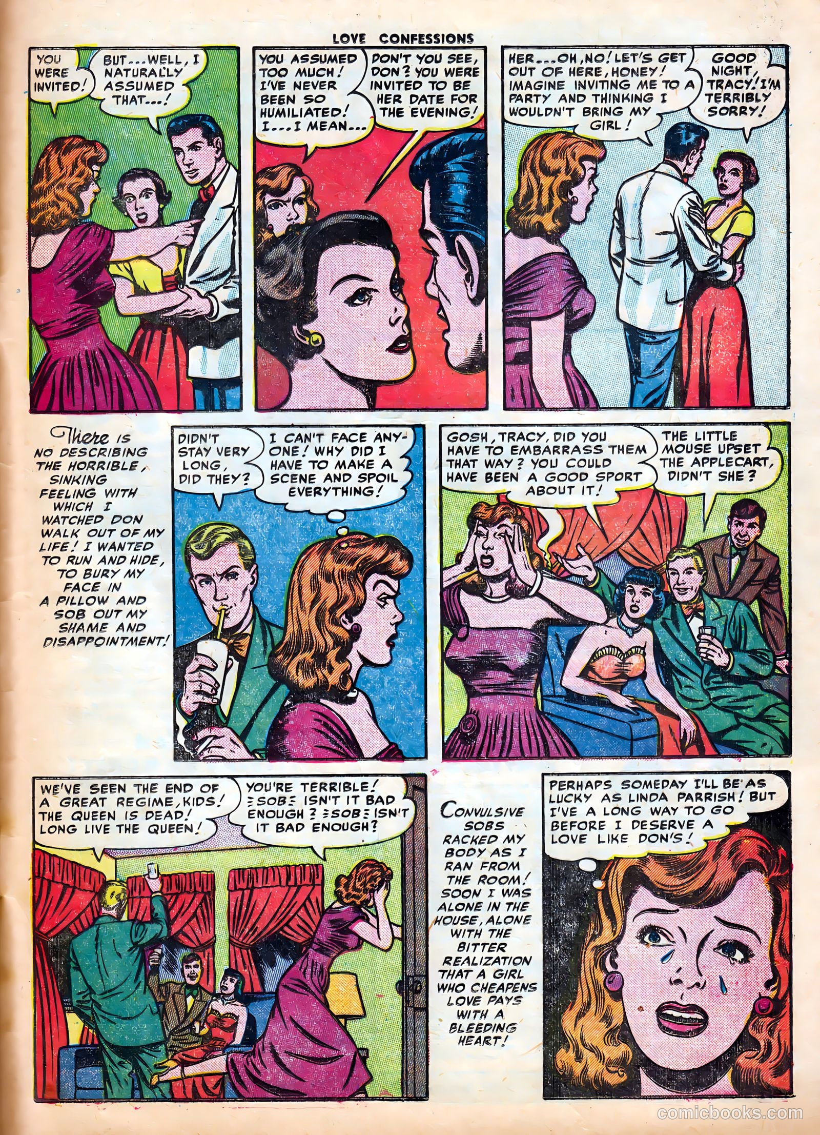 Love Confessions #20 (1952) — page 34 of 37