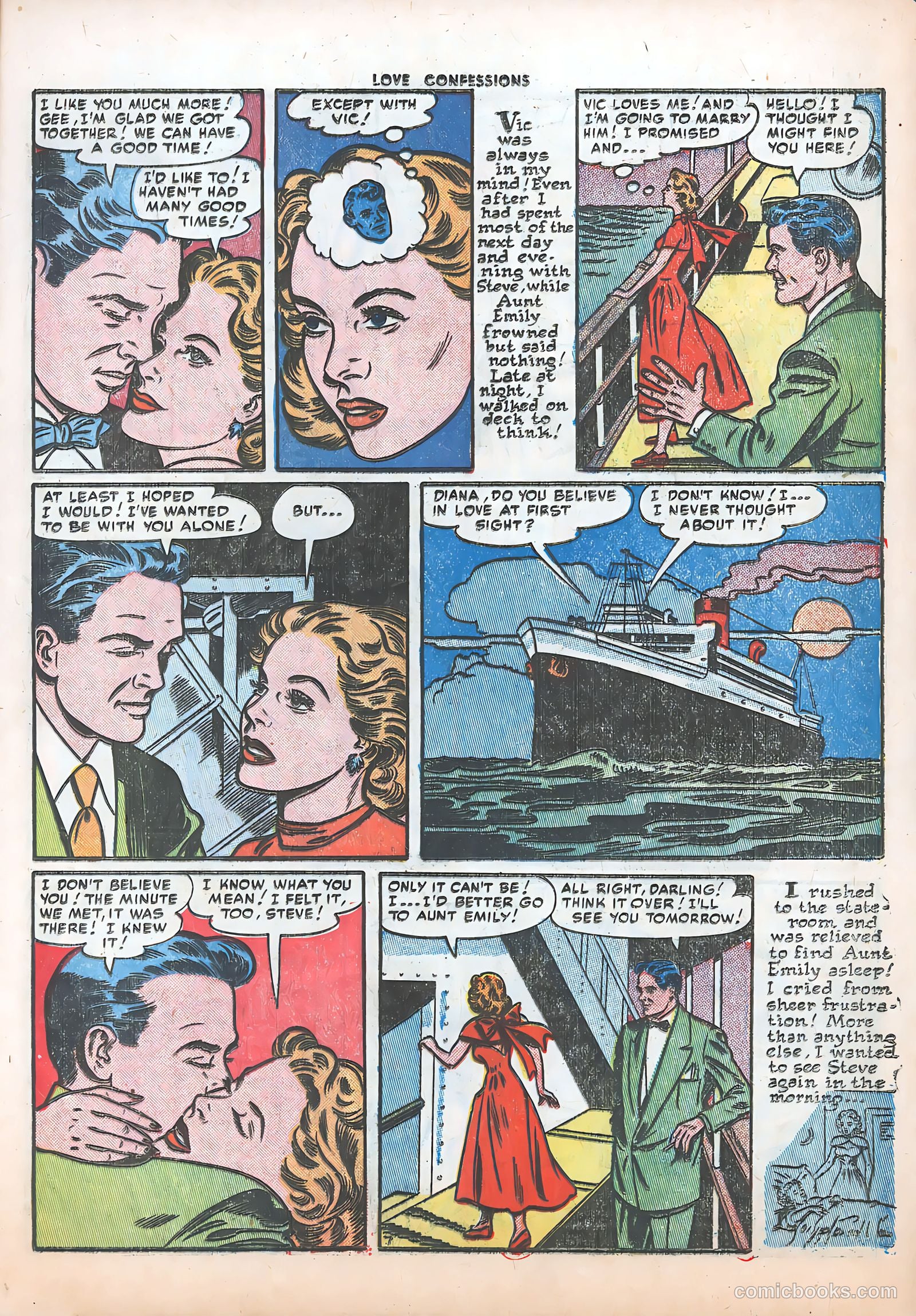 Love Confessions #21 (1952) — page 9 of 36