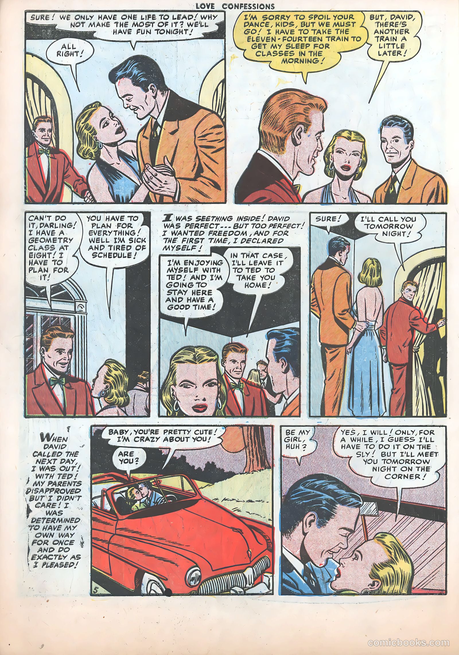 Love Confessions #21 (1952) — page 16 of 36
