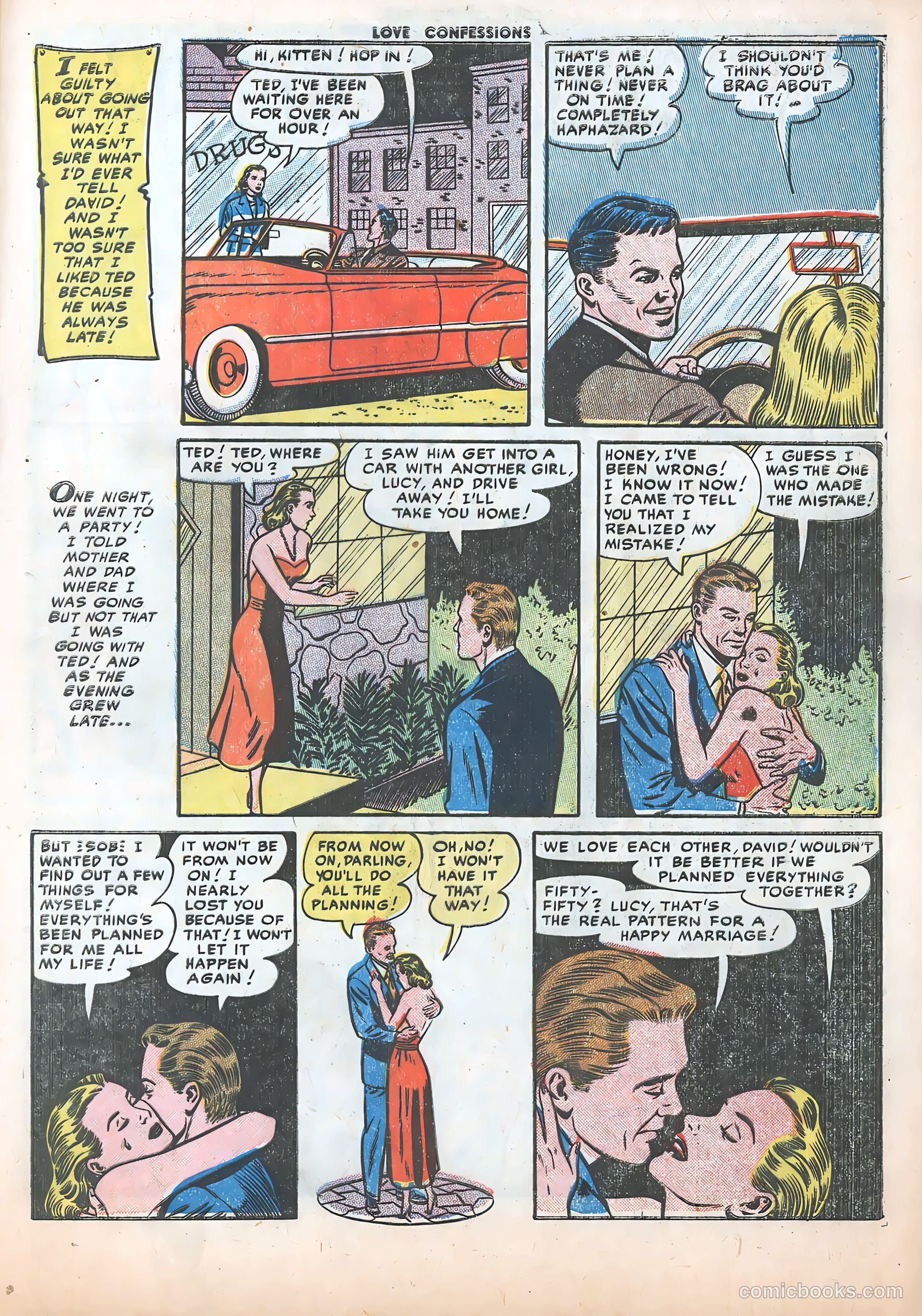 Love Confessions #21 (1952) — page 17 of 36