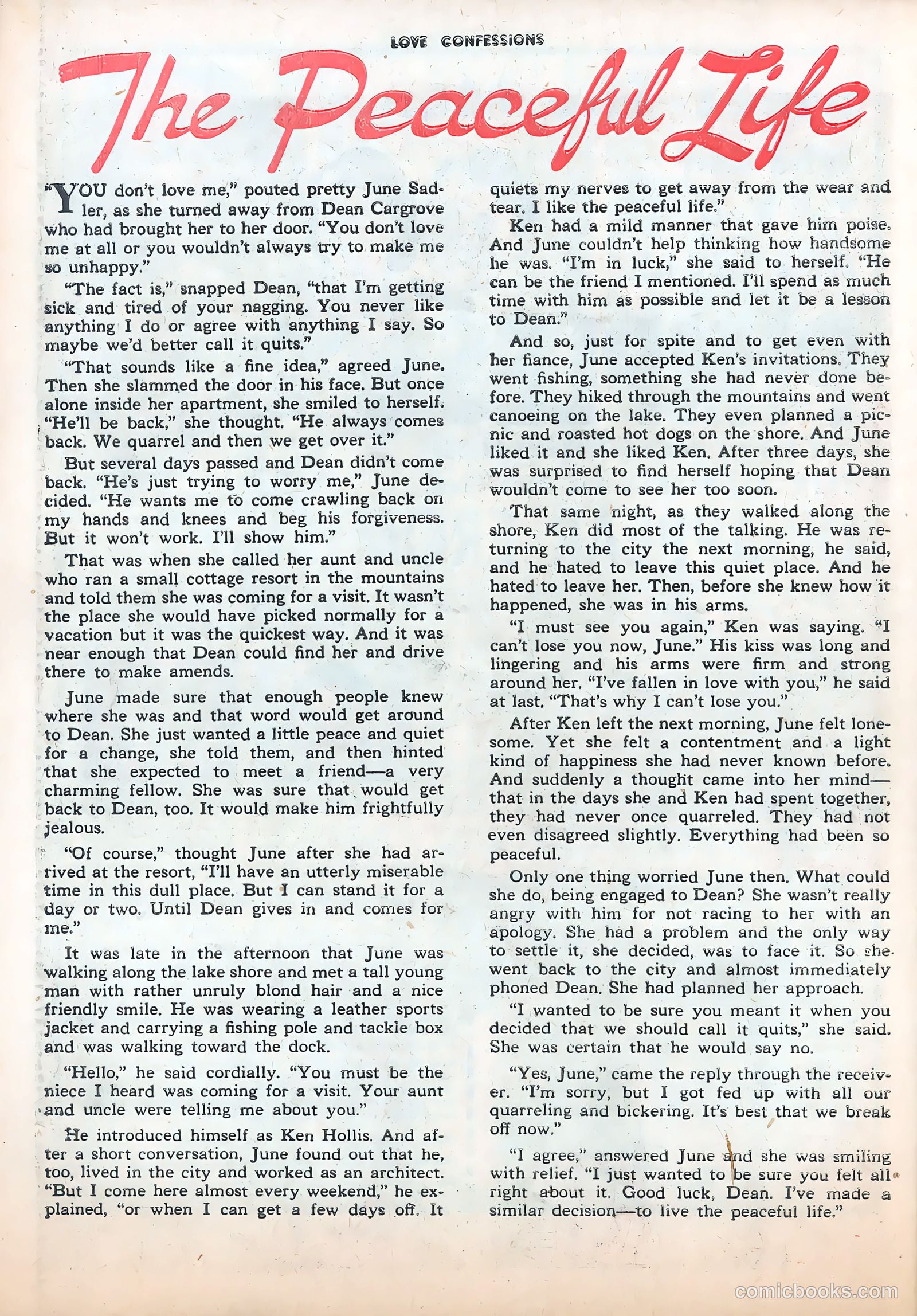 Love Confessions #21 (1952) — page 26 of 36