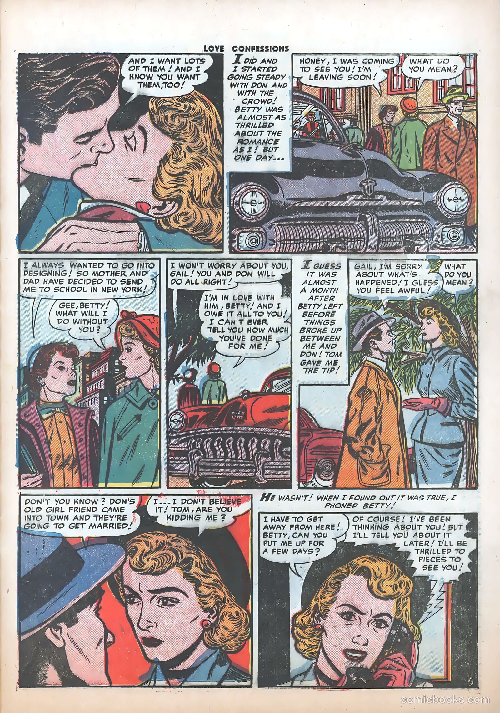 Love Confessions #21 (1952) — page 31 of 36