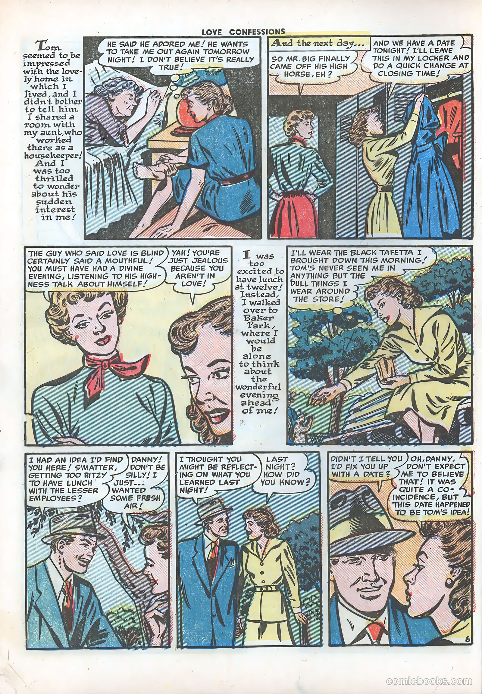 Love Confessions #22 (1952) — page 8 of 36