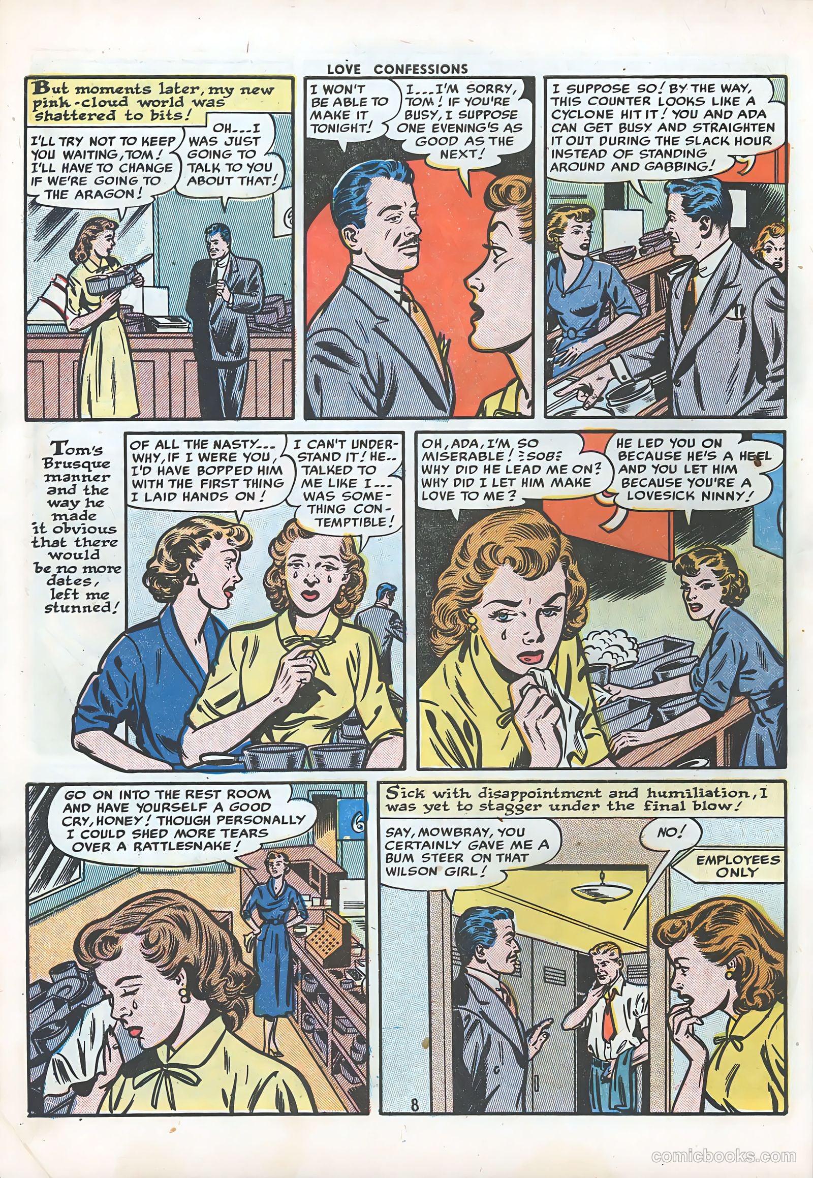 Love Confessions #22 (1952) — page 10 of 36