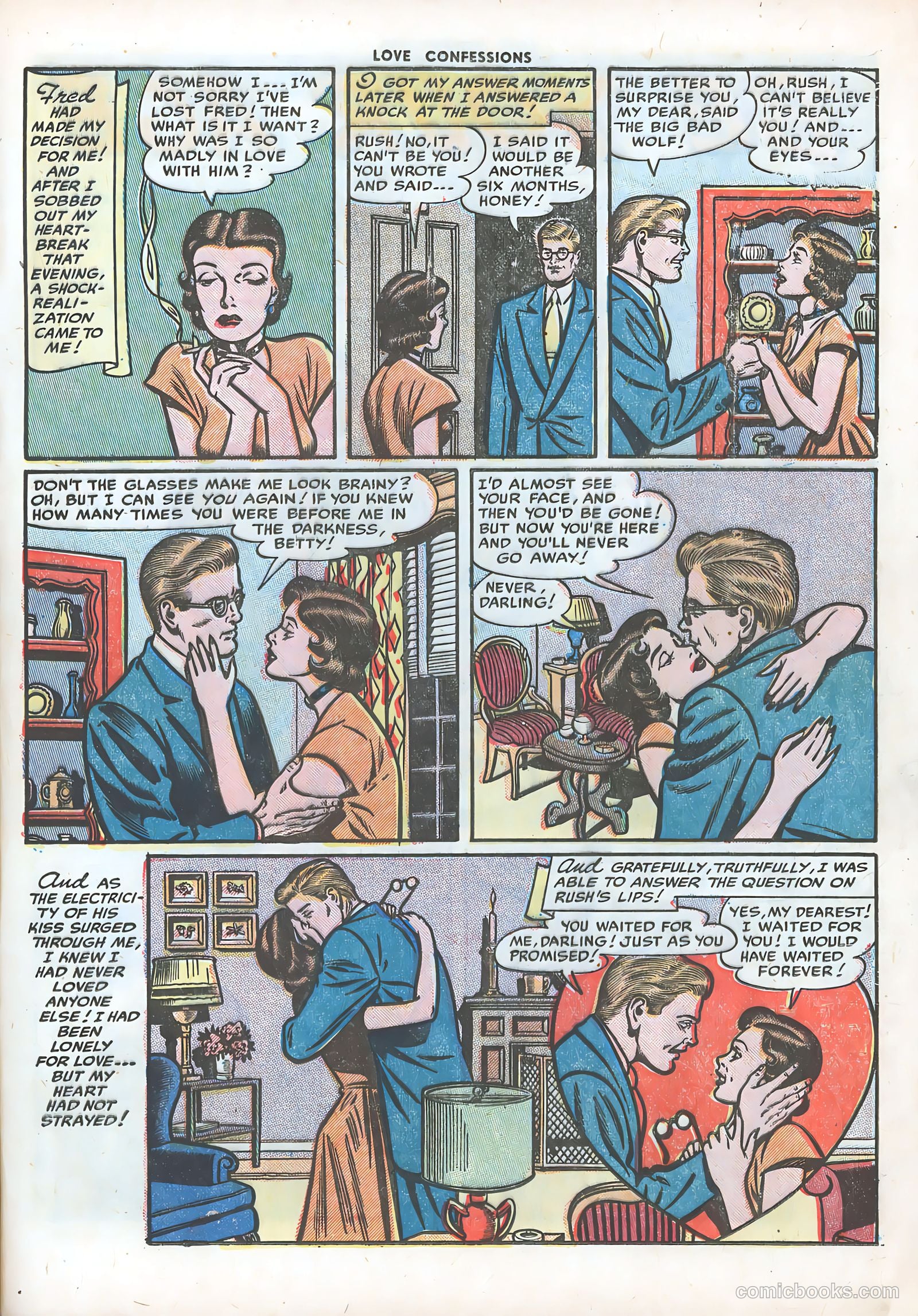 Love Confessions #22 (1952) — page 17 of 36