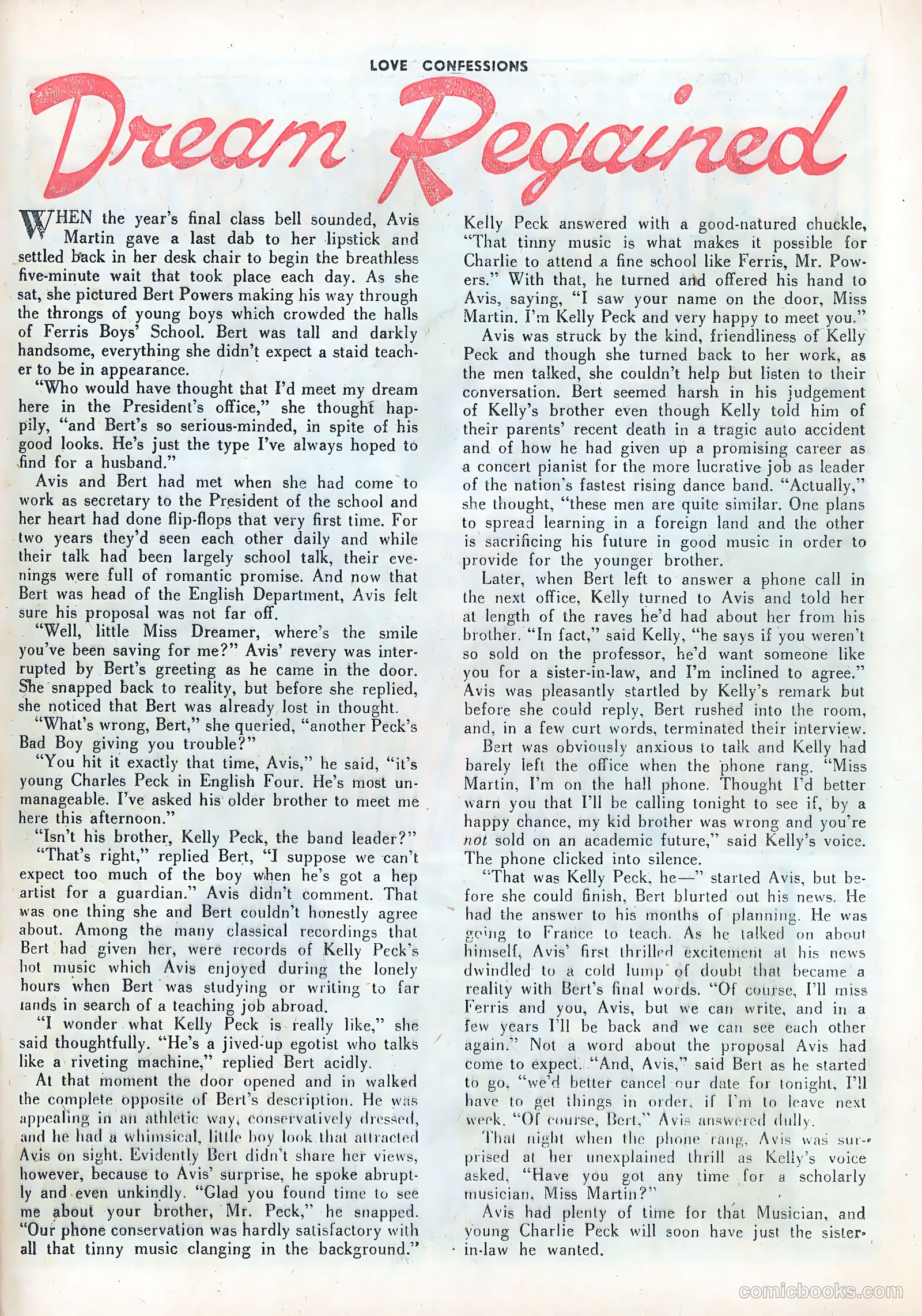 Love Confessions #22 (1952) — page 25 of 36