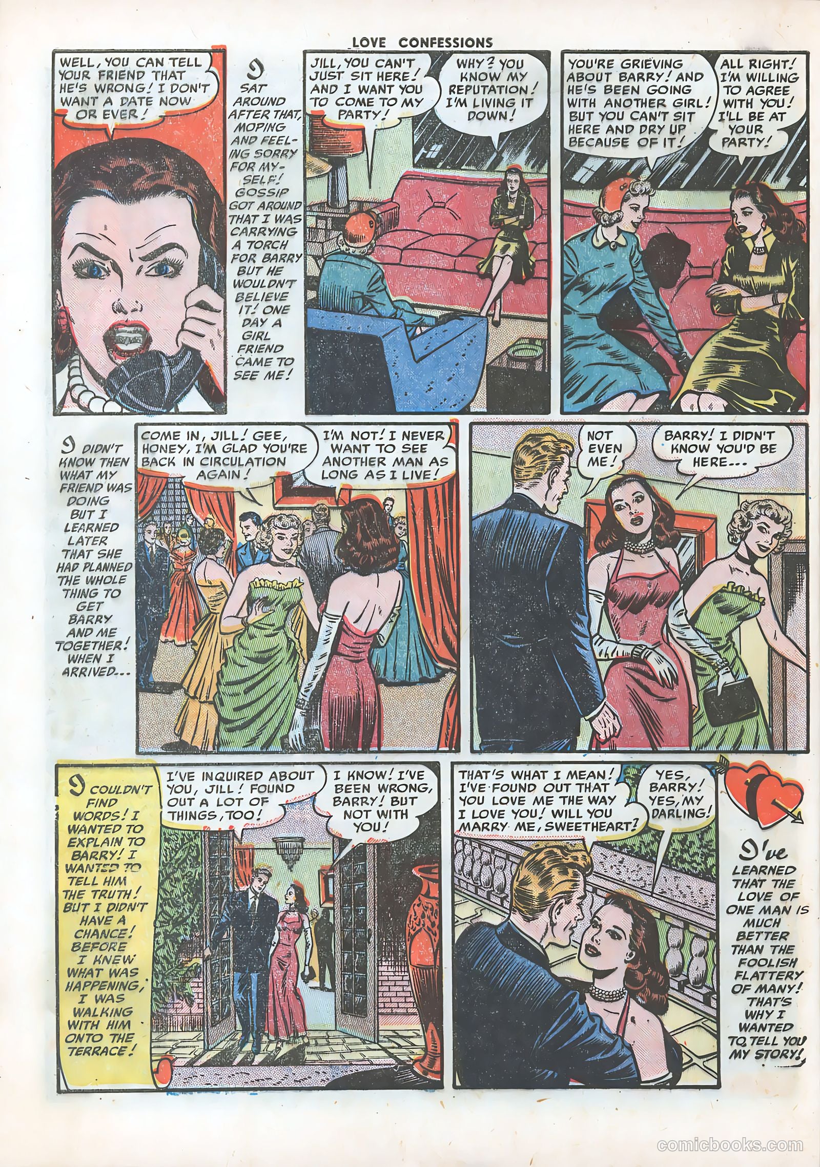 Love Confessions #22 (1952) — page 32 of 36