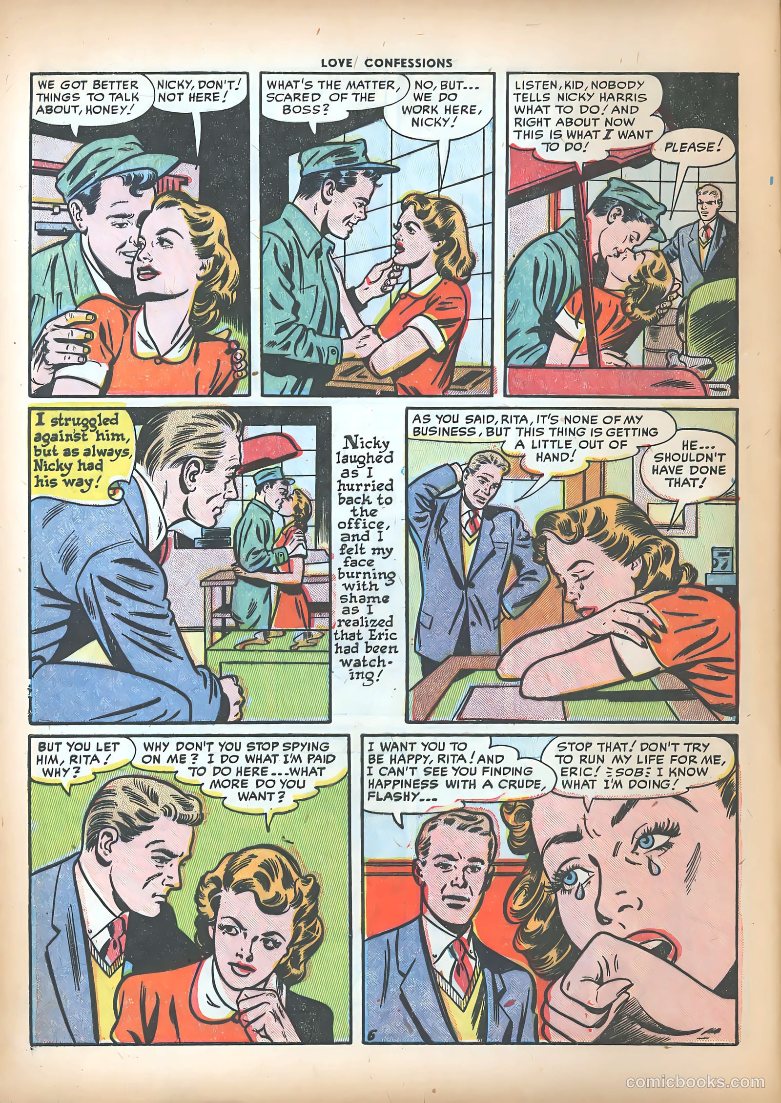 Love Confessions #23 (1952) — page 8 of 36