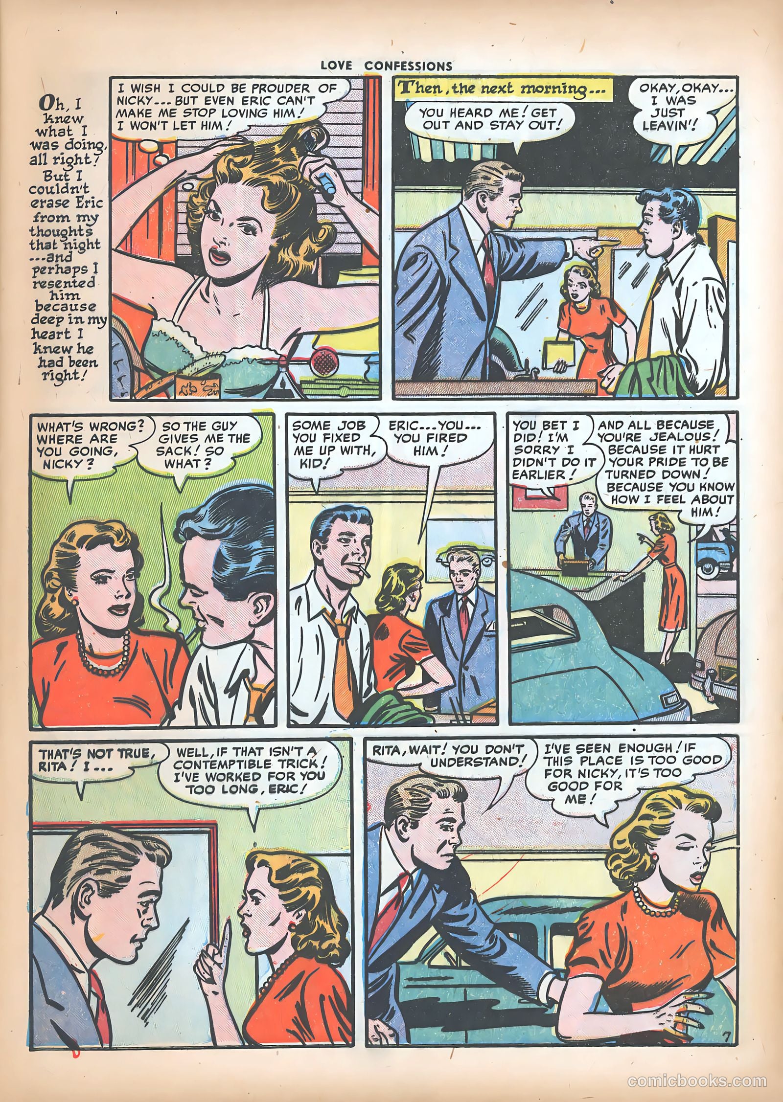 Love Confessions #23 (1952) — page 9 of 36