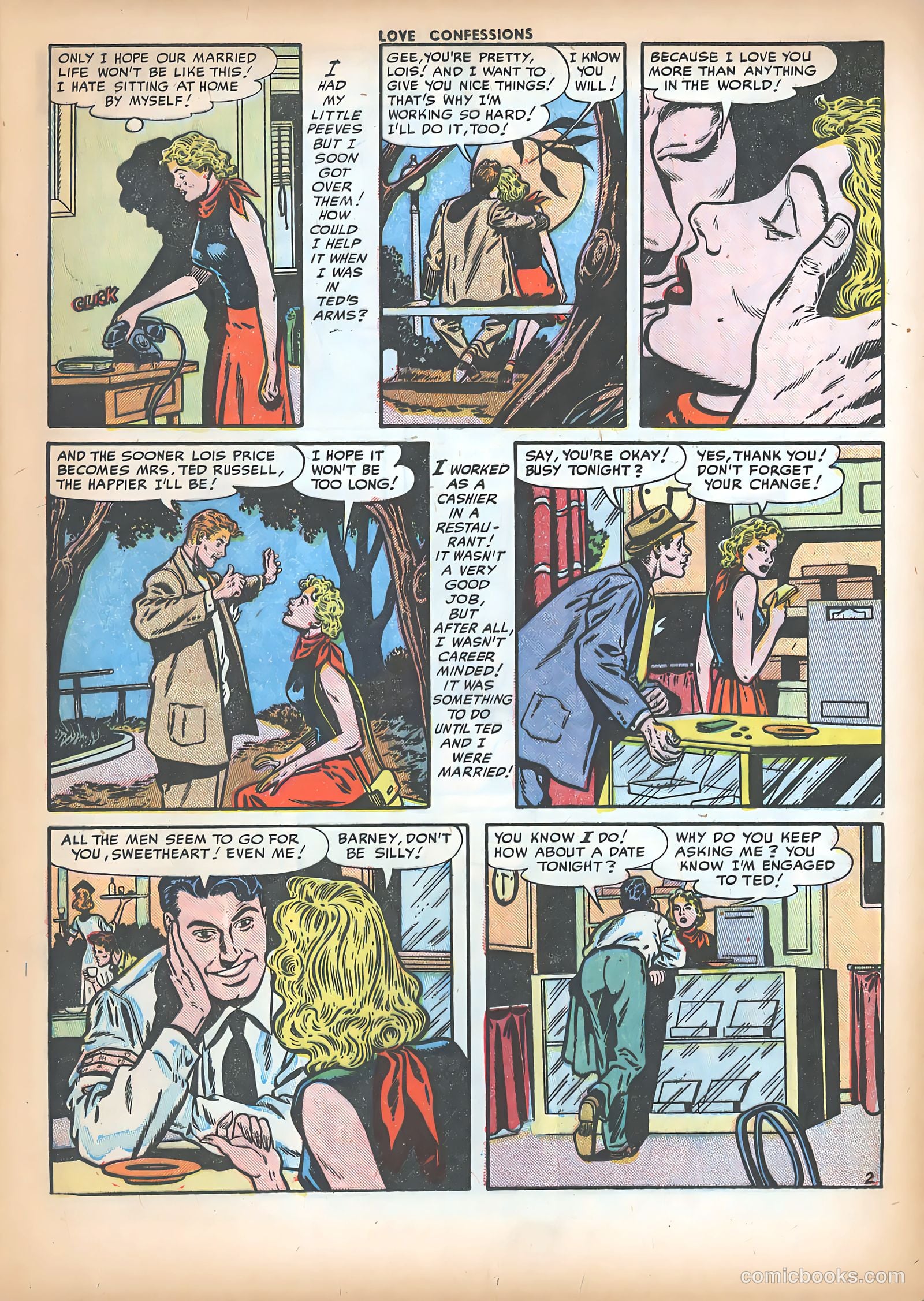 Love Confessions #23 (1952) — page 13 of 36