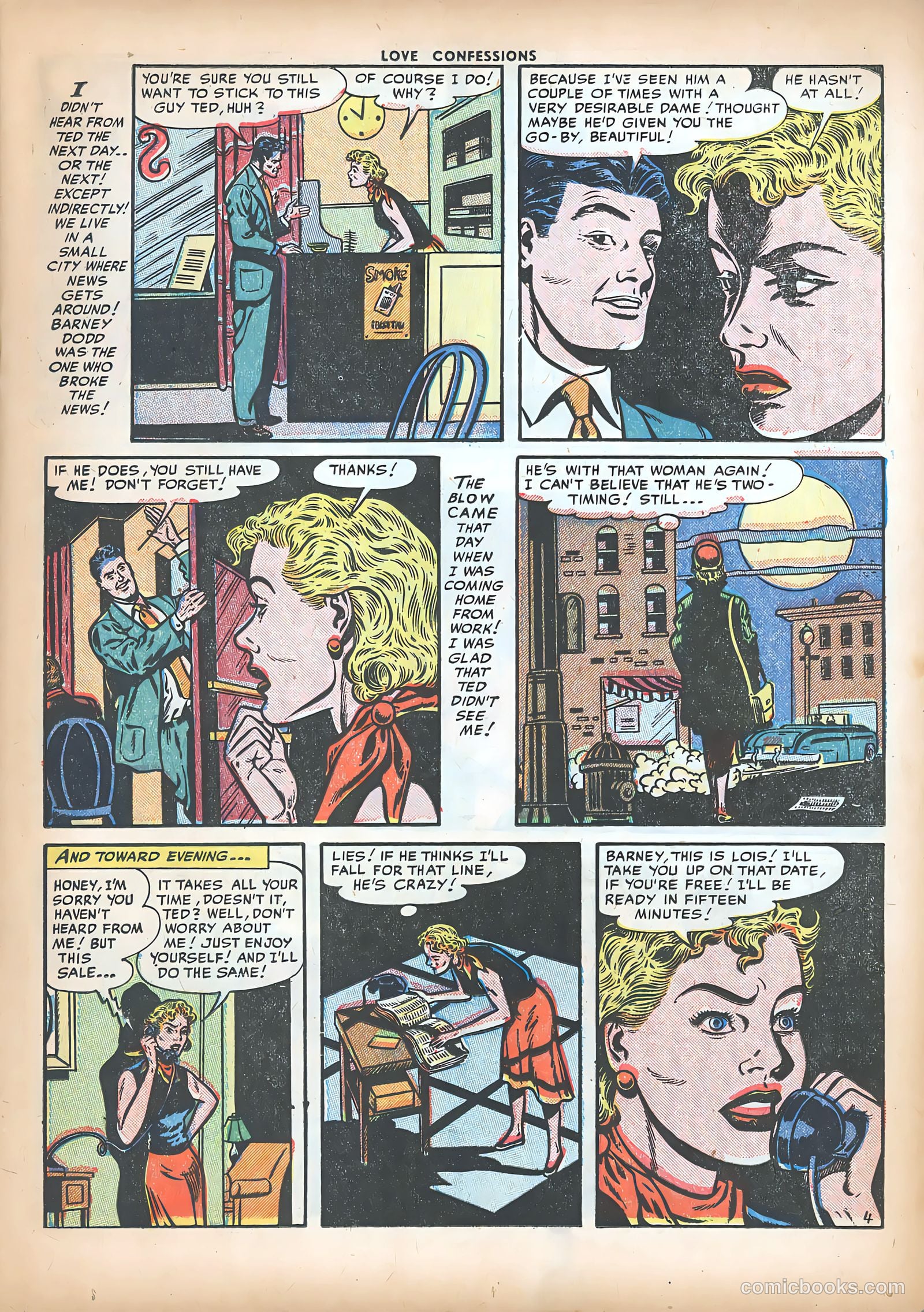 Love Confessions #23 (1952) — page 15 of 36