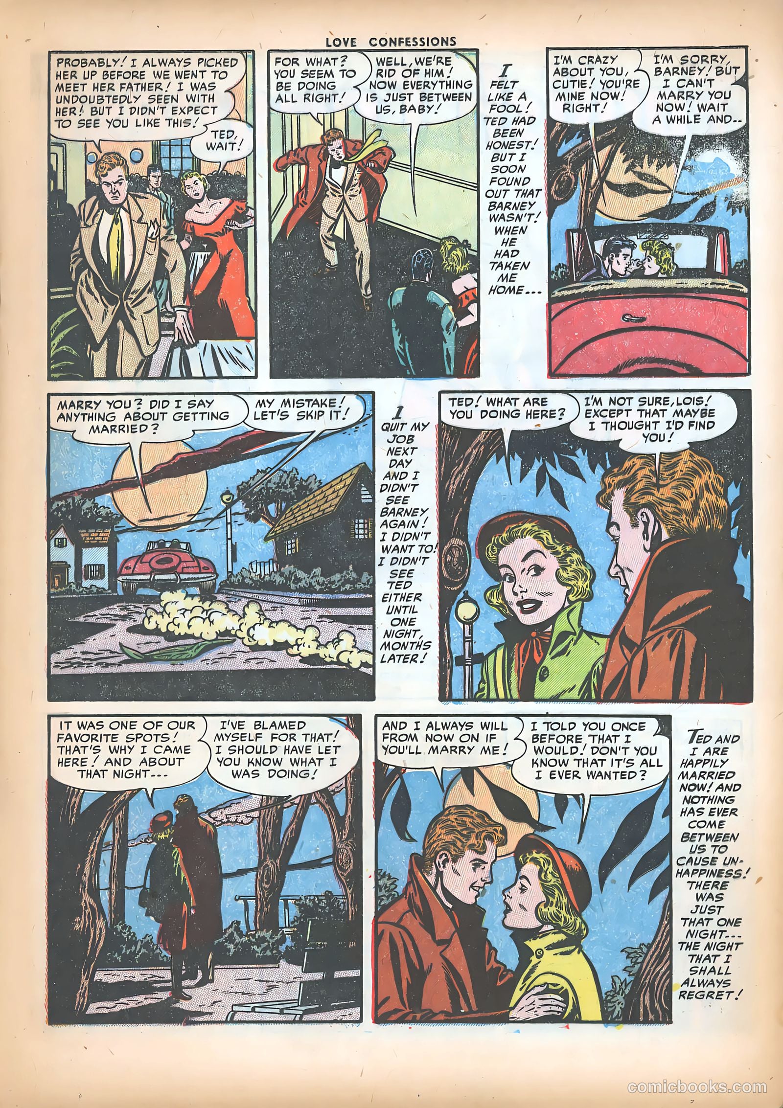 Love Confessions #23 (1952) — page 17 of 36