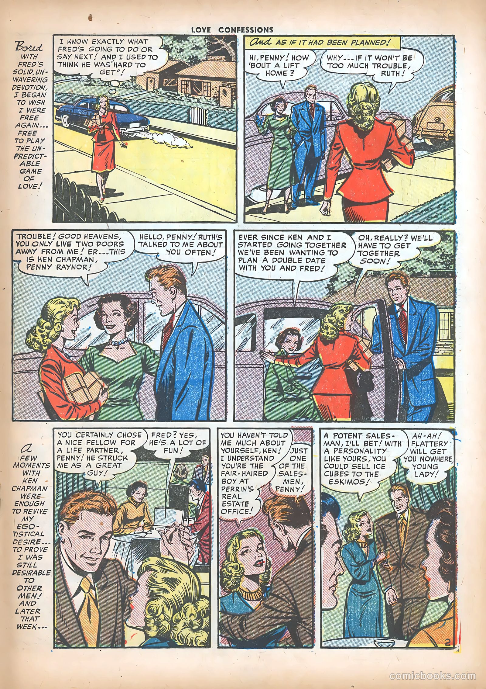 Love Confessions #23 (1952) — page 19 of 36