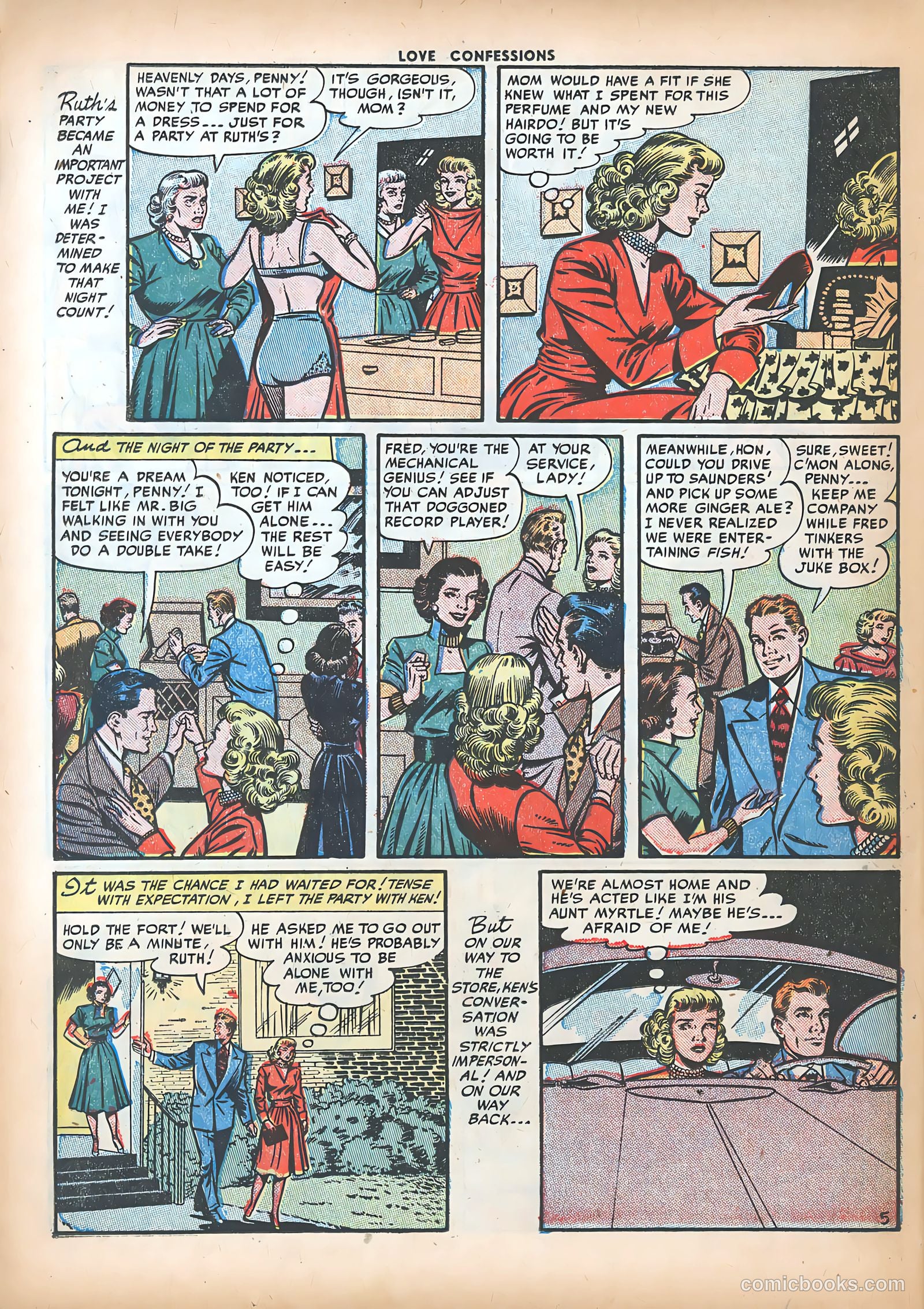 Love Confessions #23 (1952) — page 22 of 36