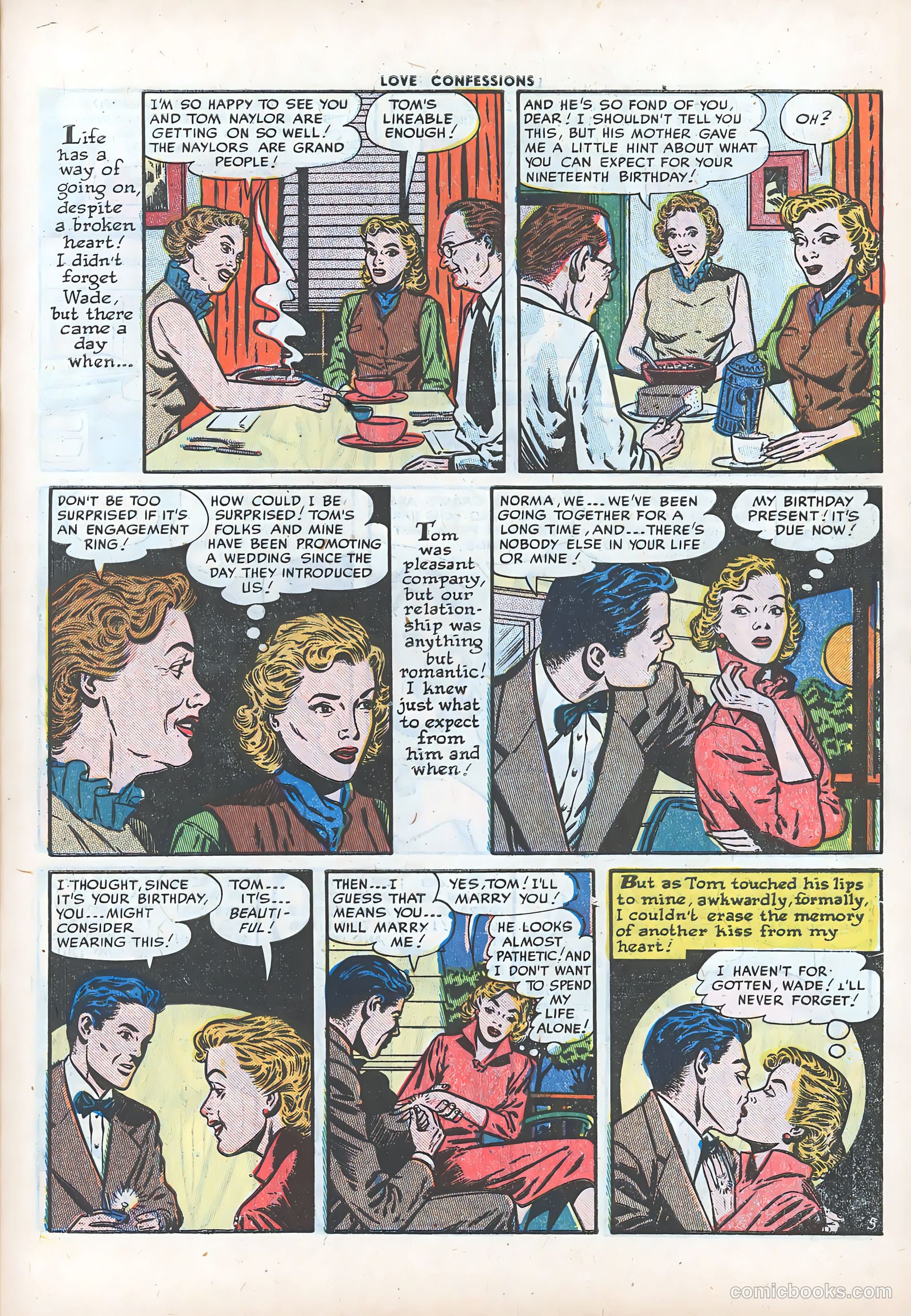 Love Confessions #24 (1952) — page 7 of 36