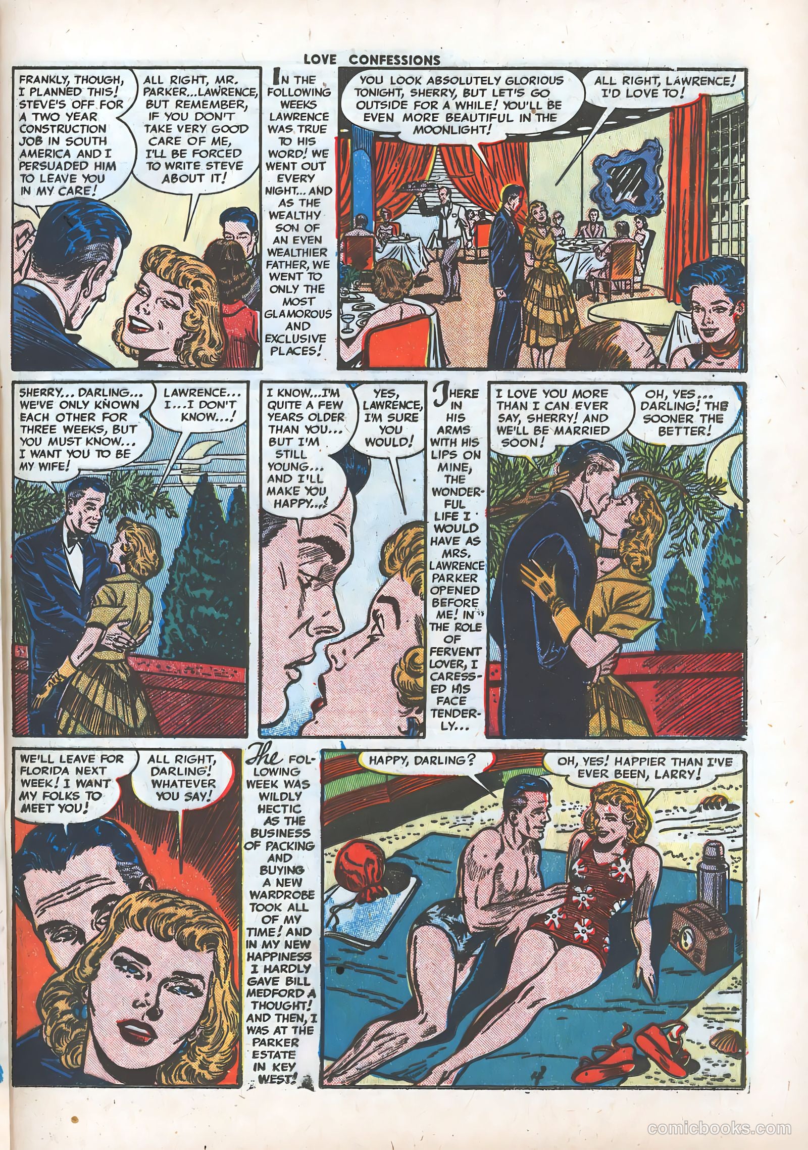 Love Confessions #24 (1952) — page 21 of 36