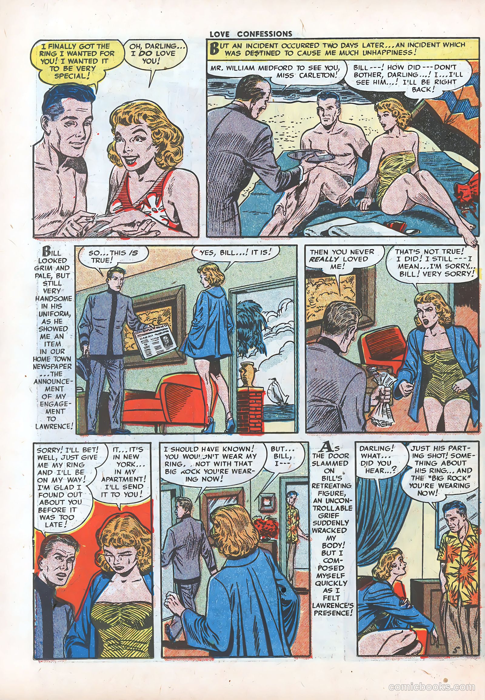 Love Confessions #24 (1952) — page 22 of 36