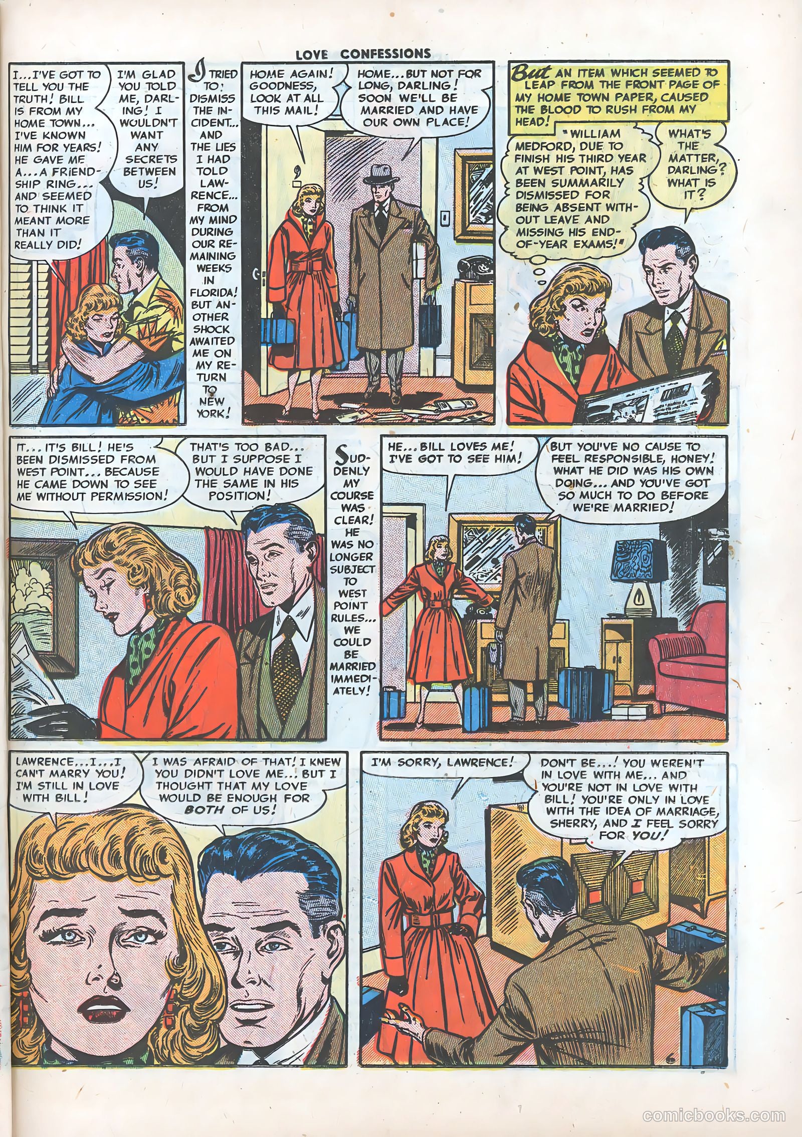 Love Confessions #24 (1952) — page 23 of 36