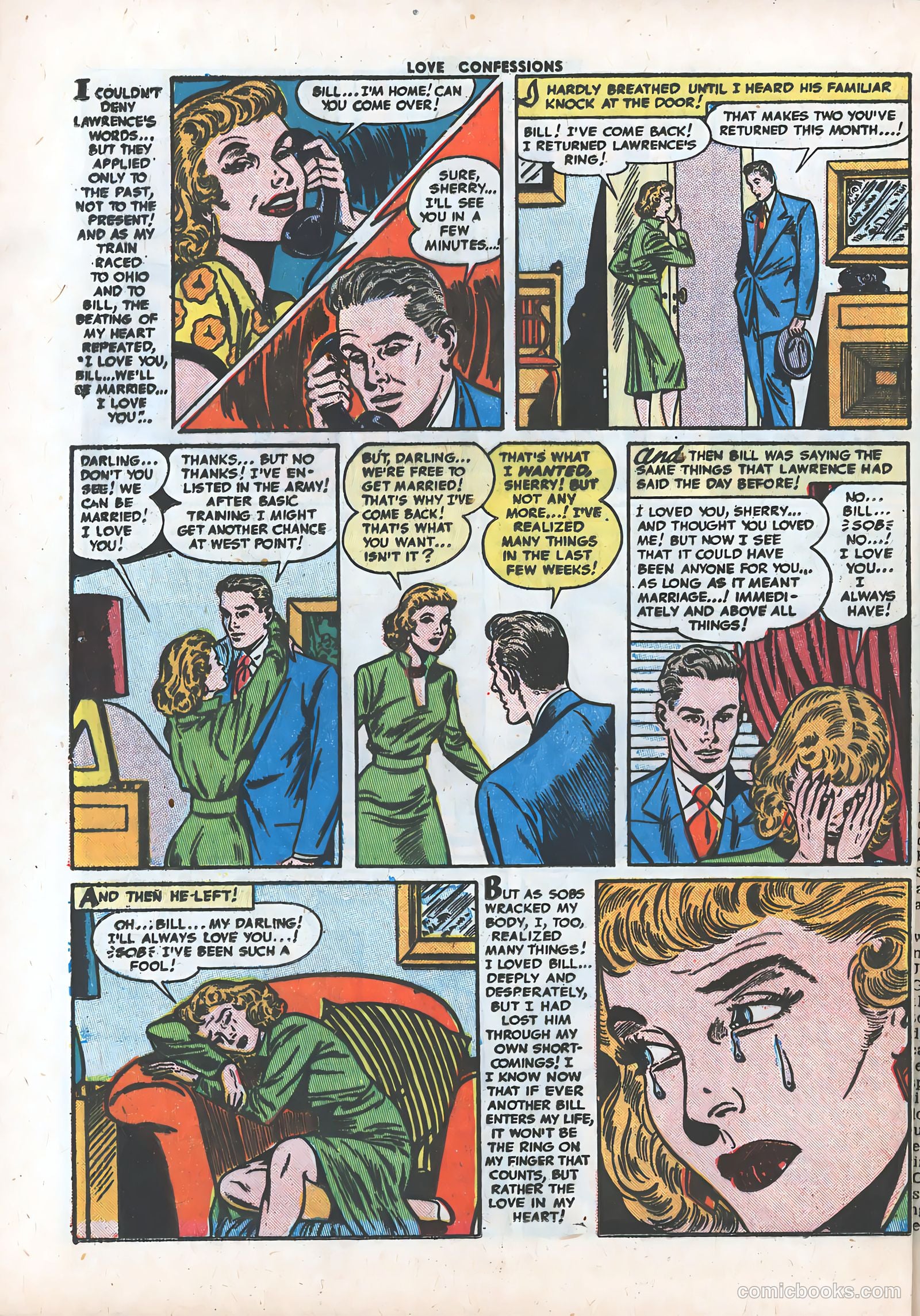 Love Confessions #24 (1952) — page 24 of 36