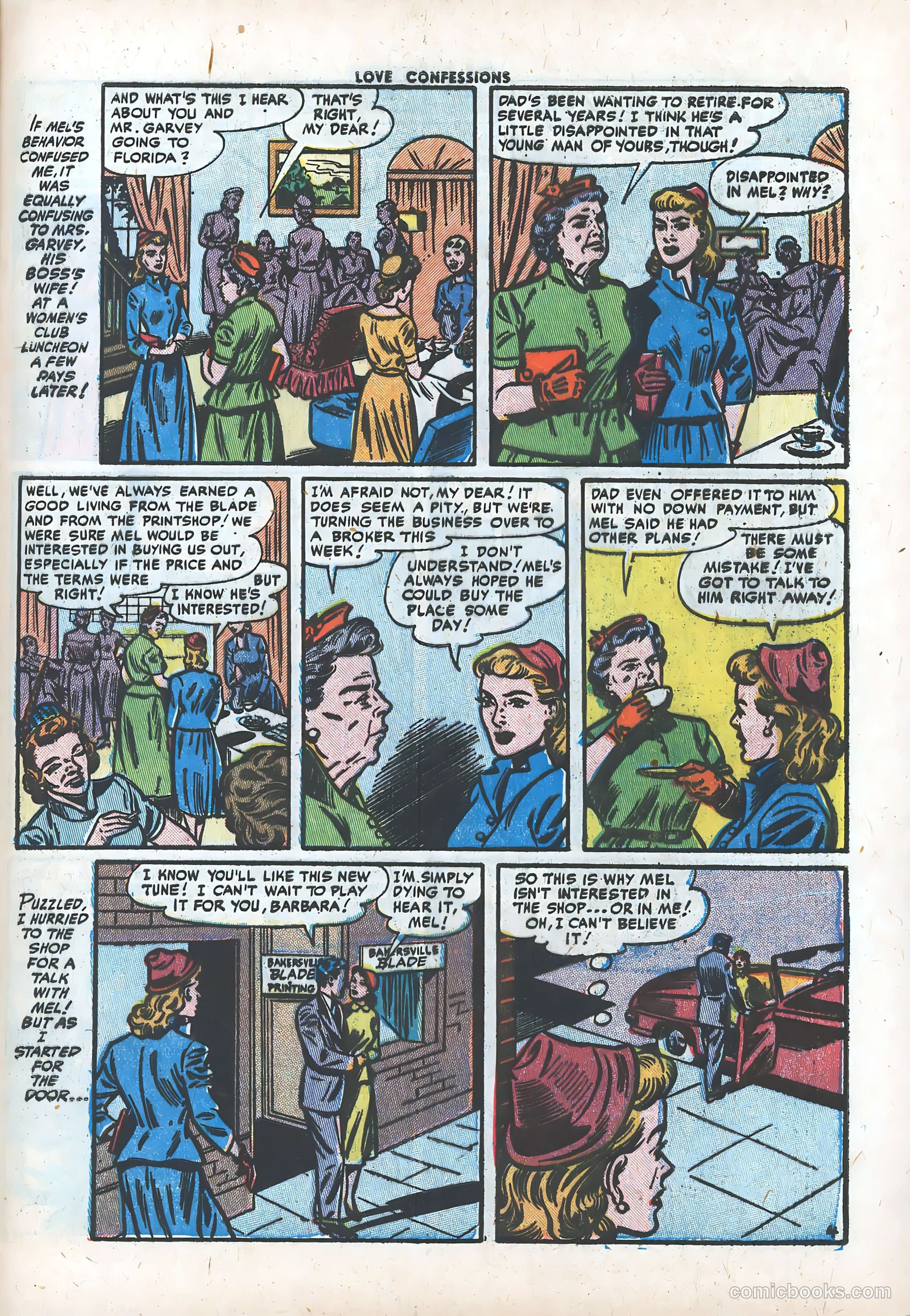 Love Confessions #24 (1952) — page 29 of 36