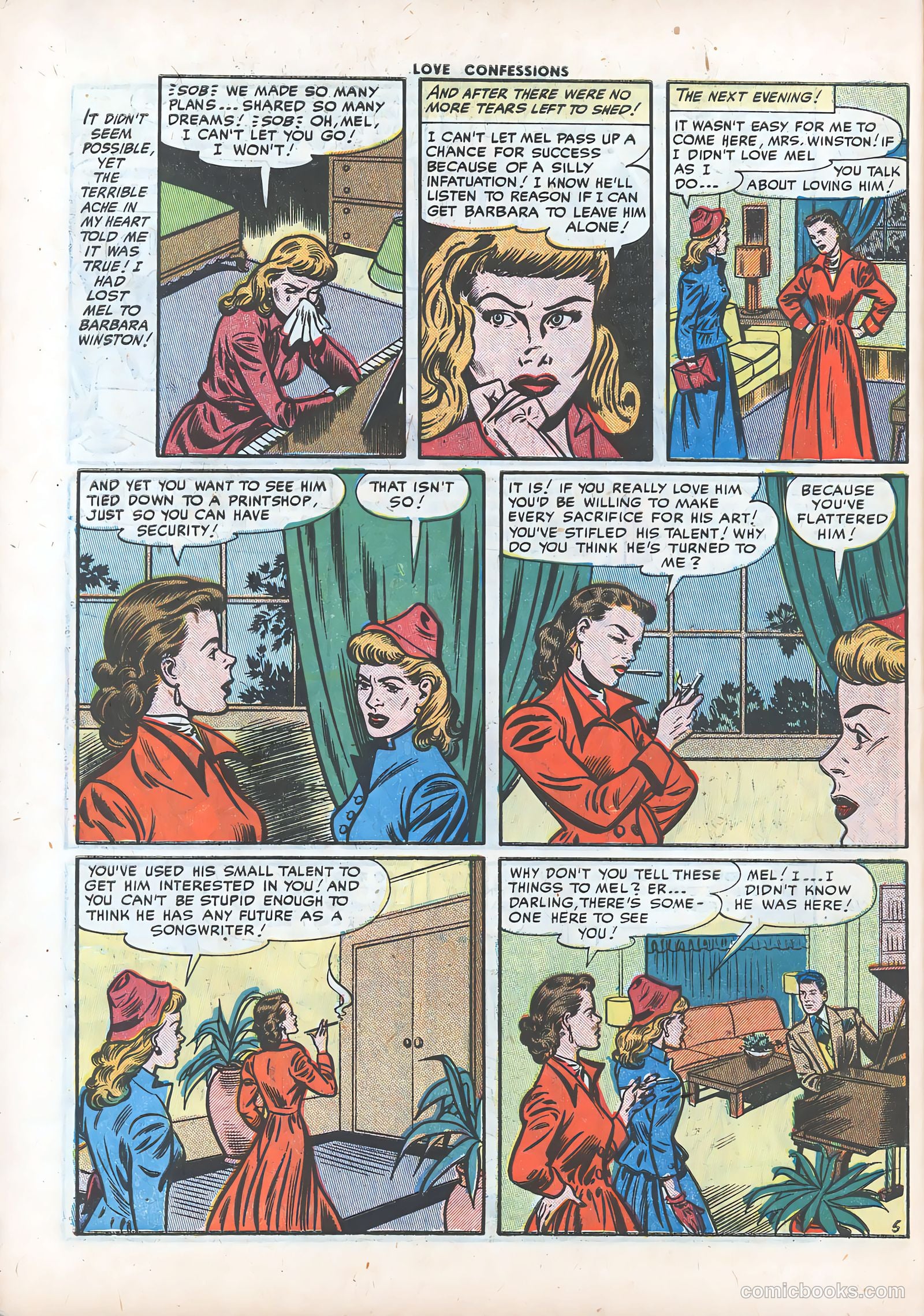 Love Confessions #24 (1952) — page 30 of 36