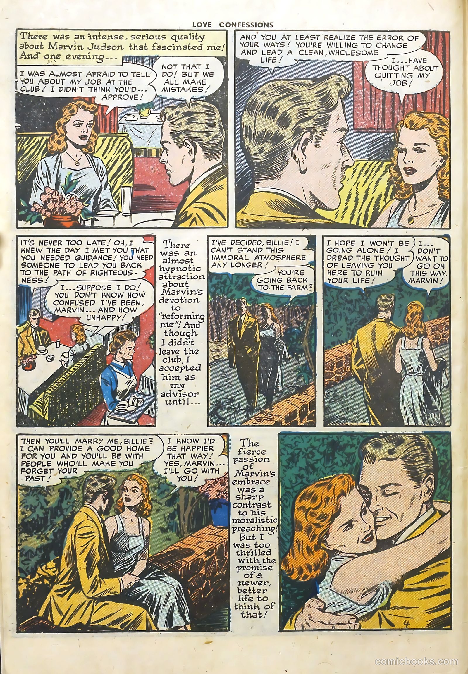 Love Confessions #25 (1952) — page 6 of 36