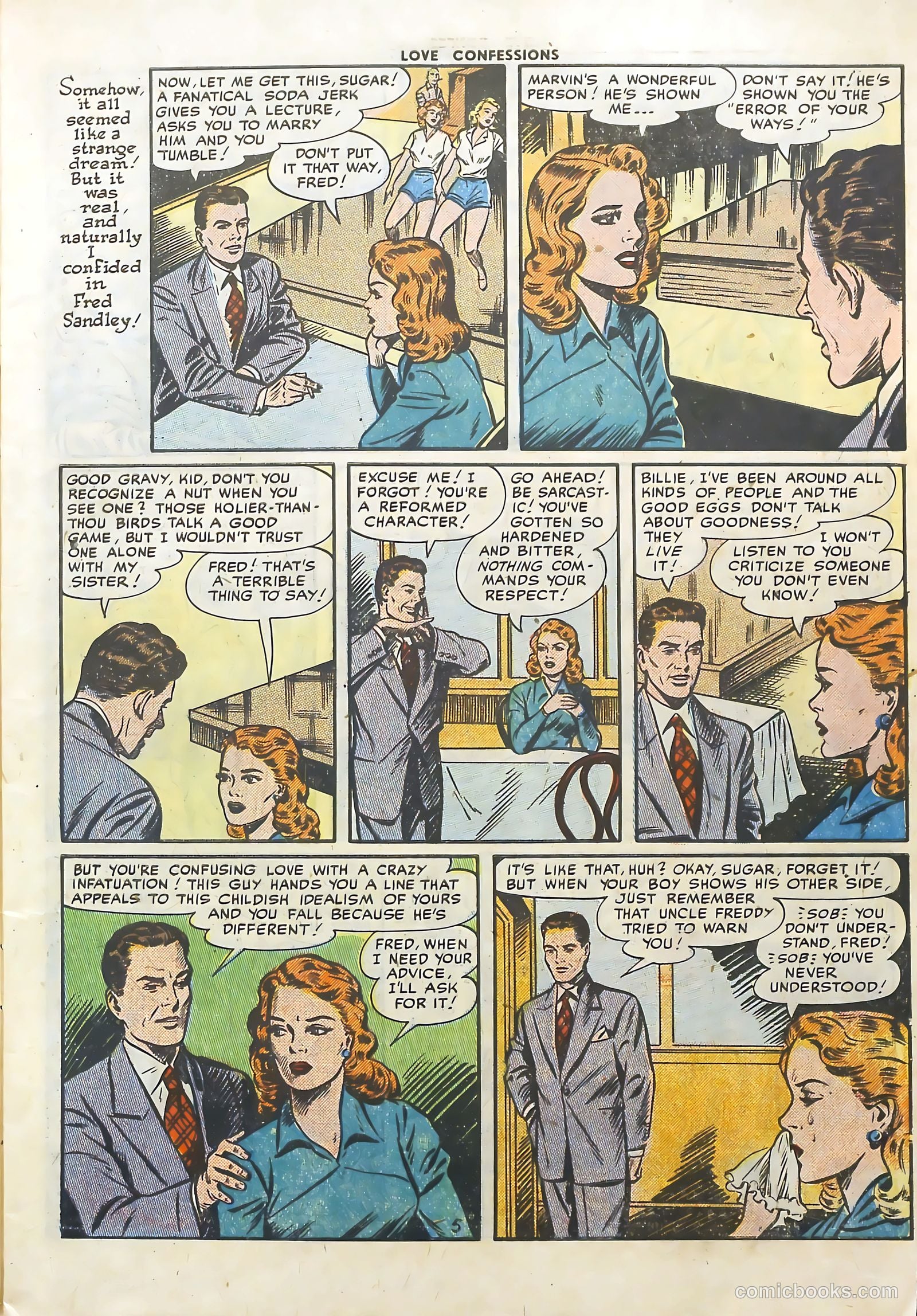 Love Confessions #25 (1952) — page 7 of 36