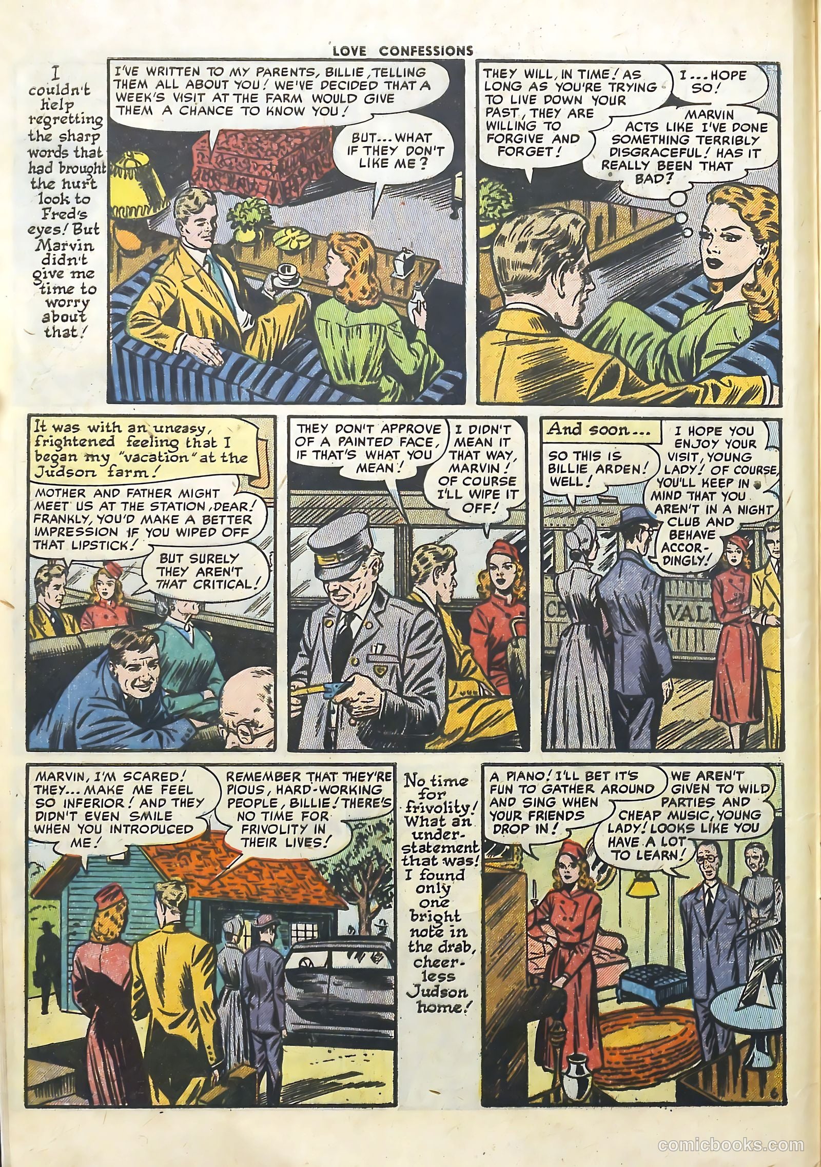 Love Confessions #25 (1952) — page 8 of 36