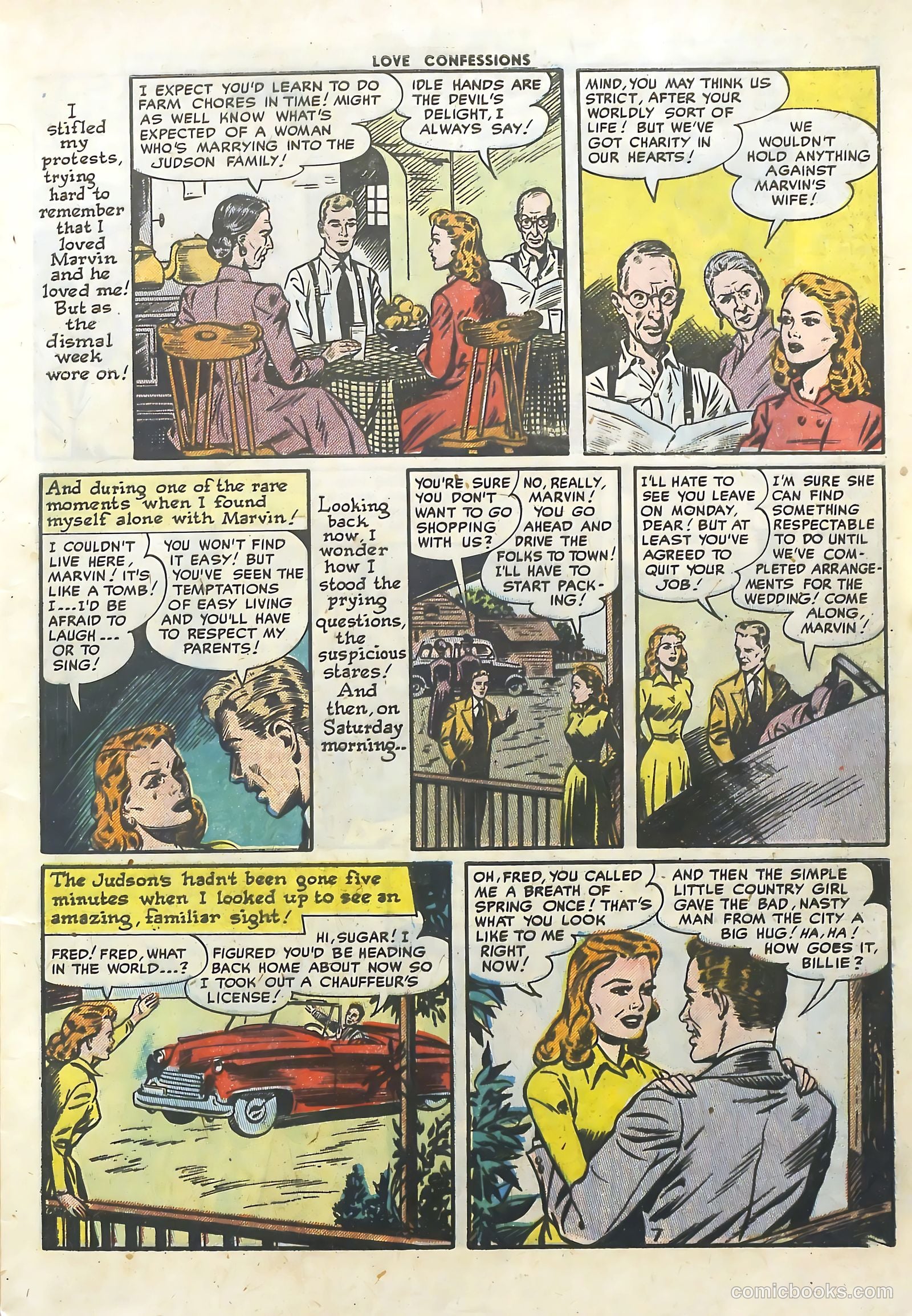 Love Confessions #25 (1952) — page 9 of 36
